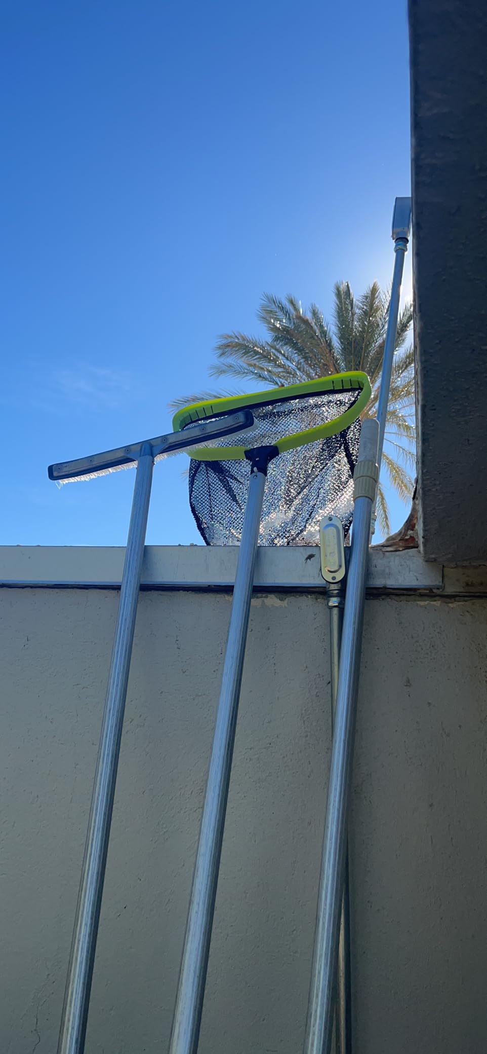 Sepetrel Pool Net,Professional Swimming Pool Leaf Skimmer Nets for Cleaning with Double-Layer Deep Big Bag,Heavy Duty Aluminum Frame & Handle Rake(Pole Not Included) customer photo 2