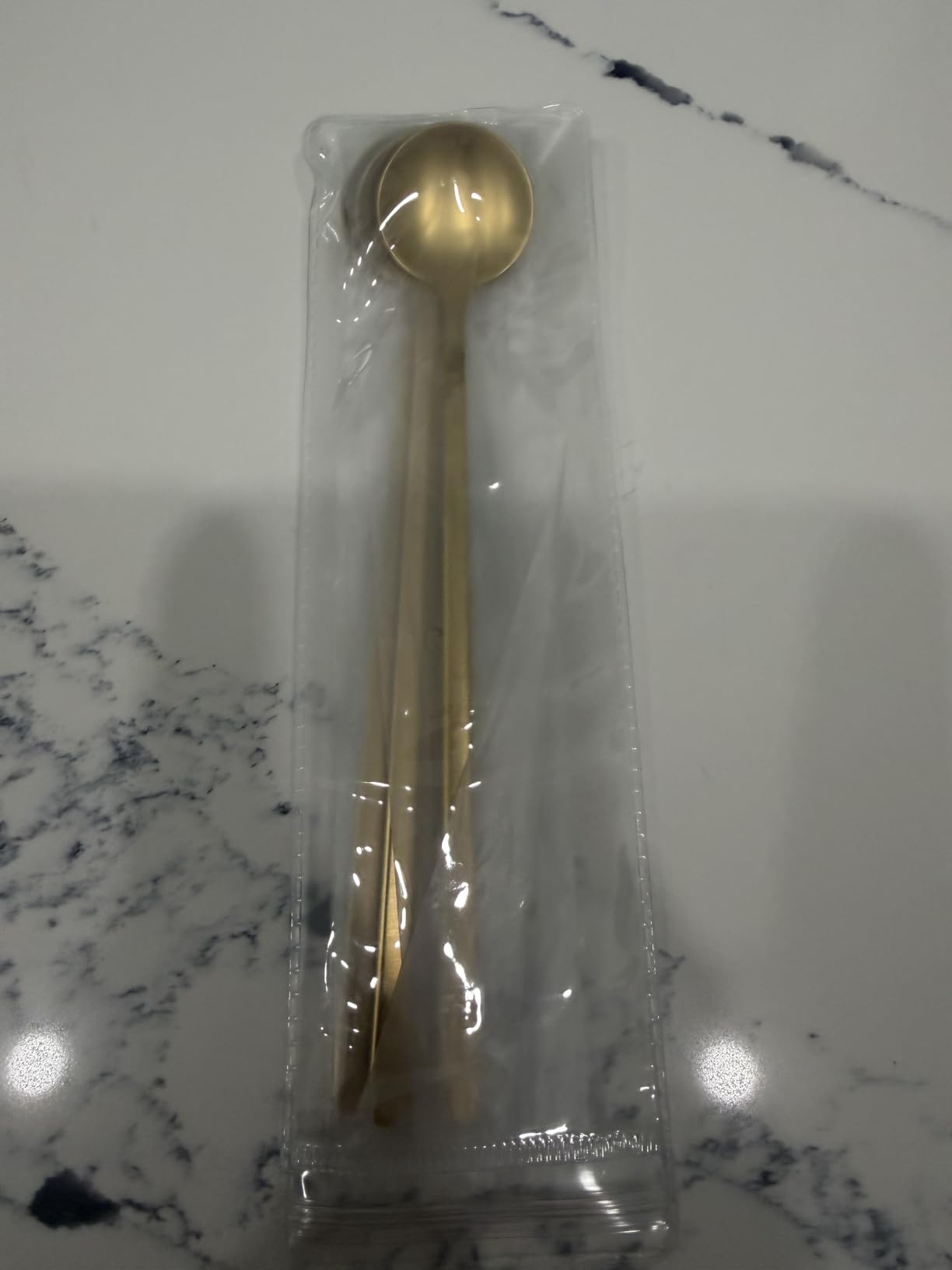 4 PCS 6.7 Inches Coffee Spoons, Stirring Spoons, Tea Spoons Long Handle, Teaspoons, Gold Spoons, Ice Tea Spoons, Long Spoons for Stirring, Espresso Spoons Stainless Steel customer photo 1