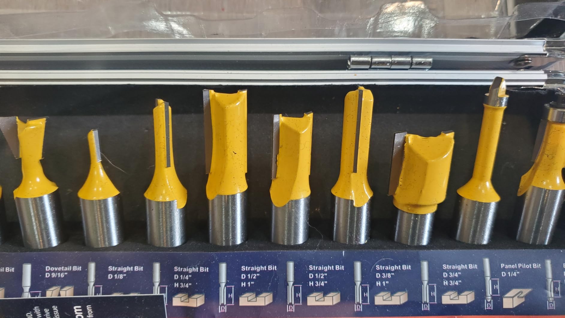 MNA Router Bits 35 Pcs Set, 35 Pieces 1/2 Inch Shank Router Bit Kit. American Router Bit Set Complete Set. customer photo 2