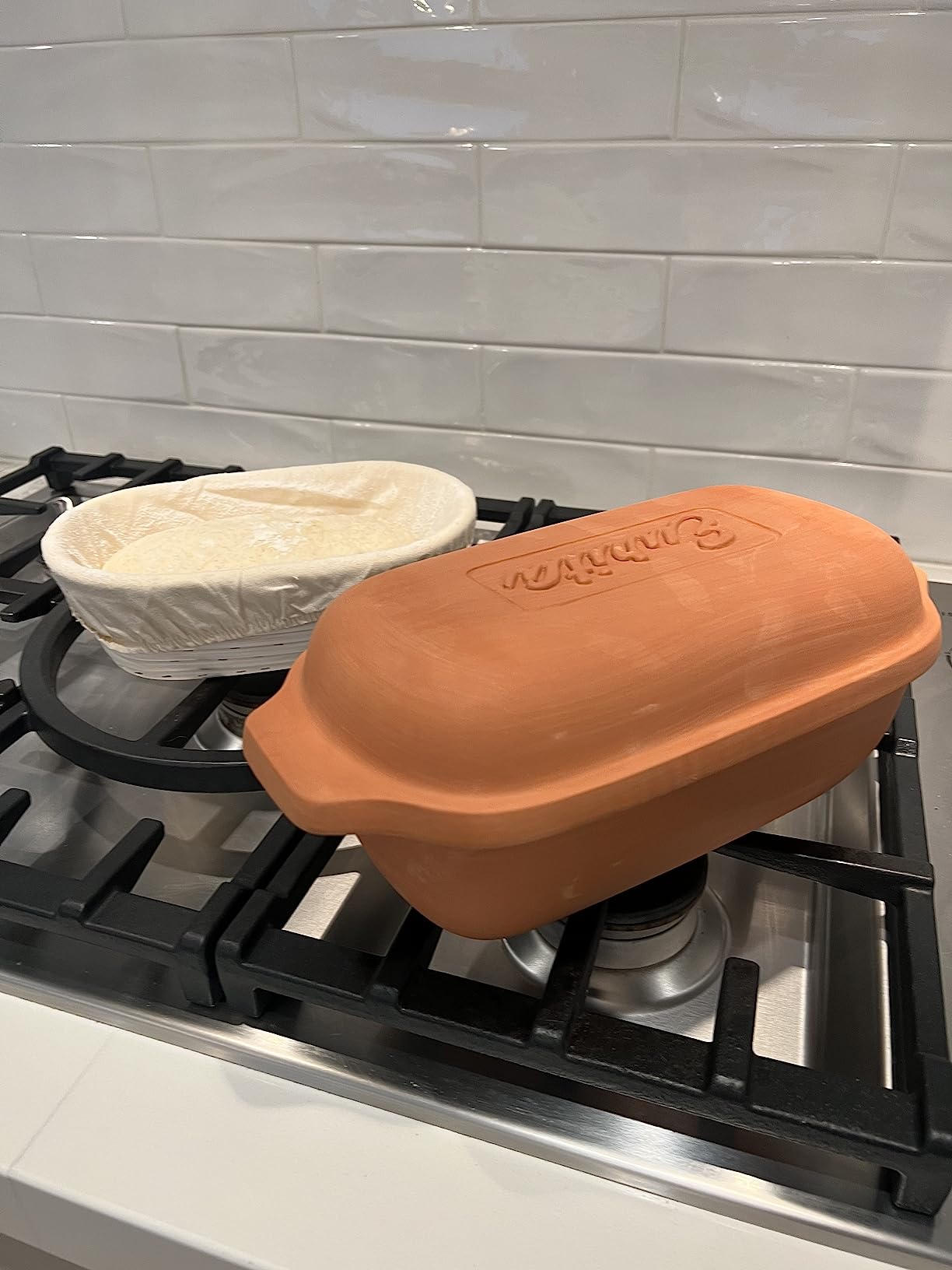 Eurita Clay Roaster, Non-Stick Bread Pan & Lid, Healthy Clay Pot Cooking, With Free Recipe Guide, 2 Quarts customer photo 2