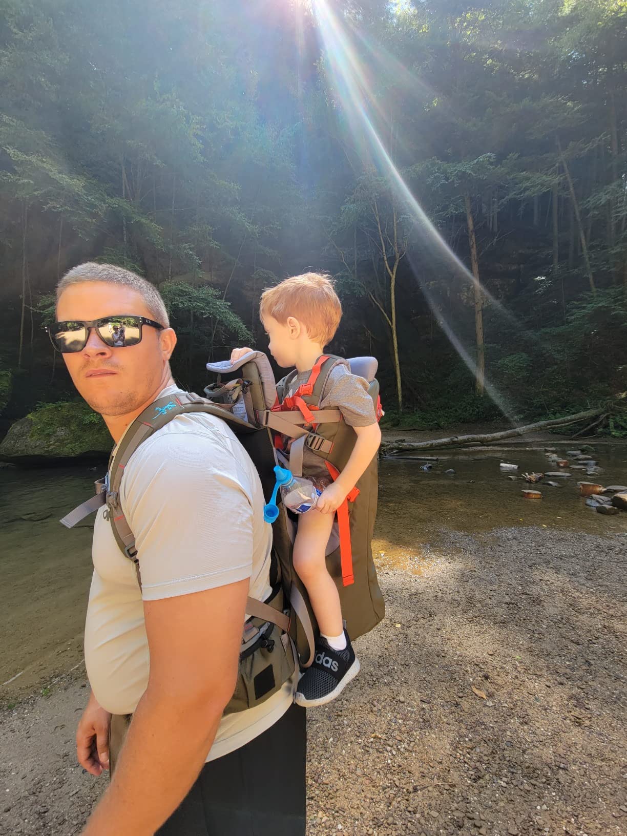 WIPHA Toddler Hiking Carrier, Baby Backpack with Sun Canopy & Storage customer photo 2