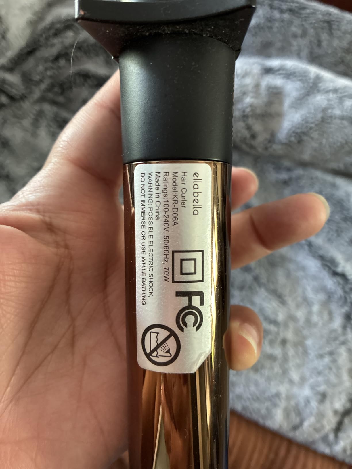 ELLA BELLA Curling Iron 1 Inch, Professional Ceramic Wand, All Hair Types | Professional Hair Curler - Transform Your Look in Seconds. Say Goodbye to Heat Damage with Ceramic Technology customer photo 1