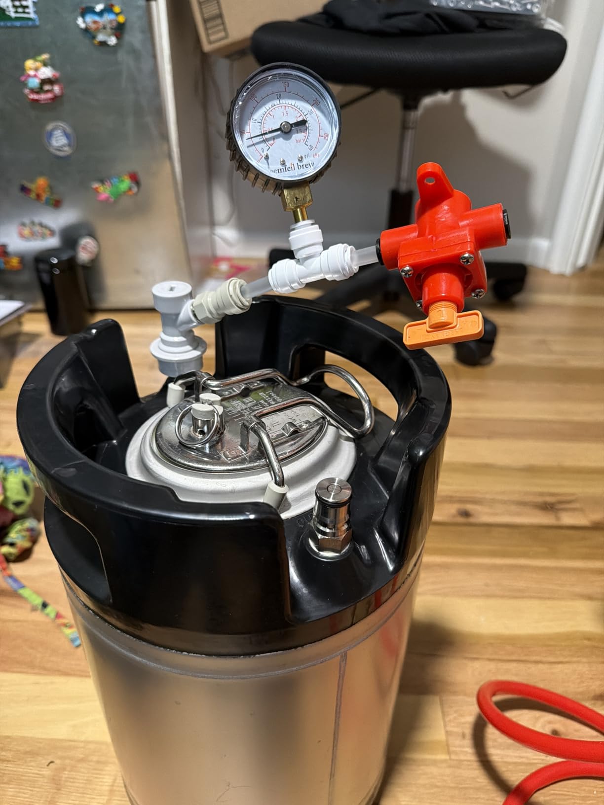 BlowTie Diaphragm Ball Lock Spunding Valve Complete Kit for Home Brewing beer corny beer kegland customer photo 1