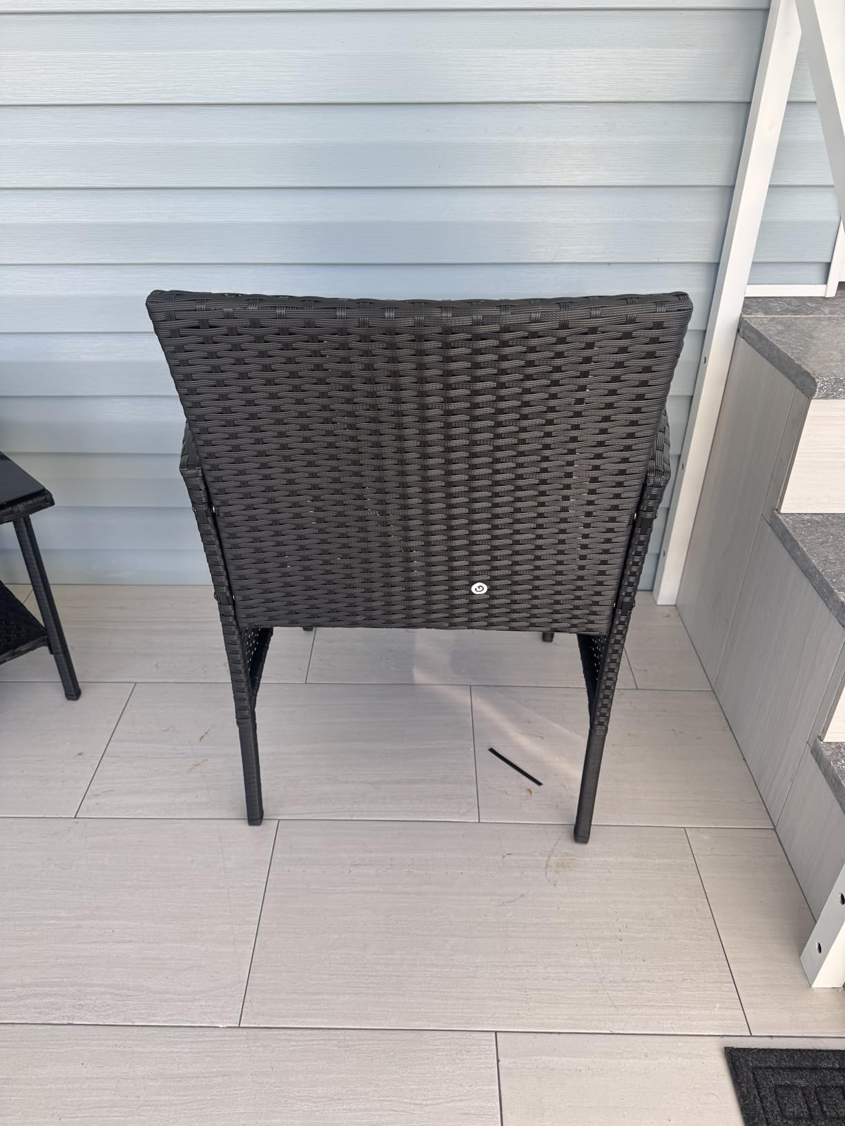 FDW 3-Piece Patio Furniture Set | Black & Beige | Outdoor Wicker Furniture customer photo 1