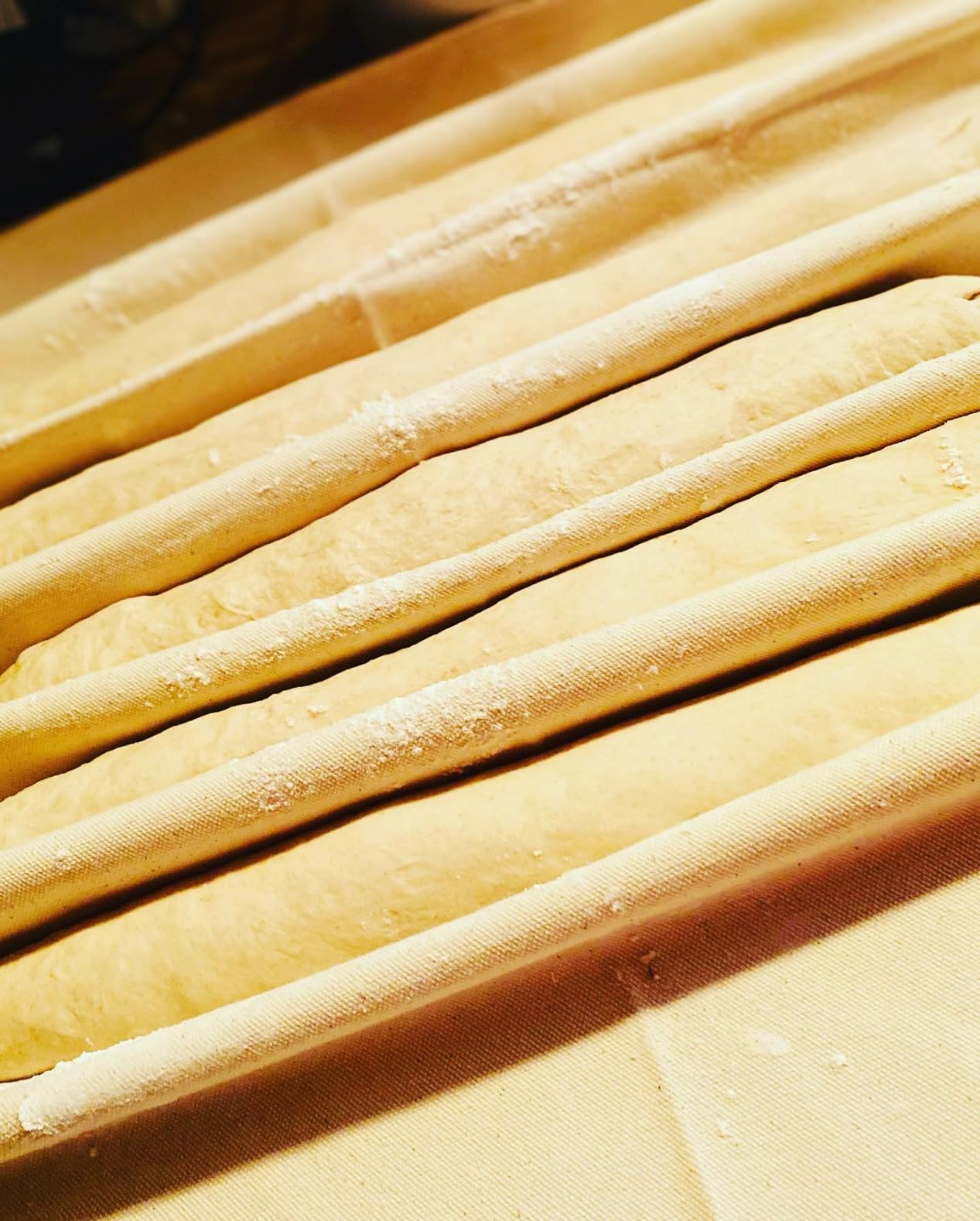 Anaeat Professional Proofing Cloth, Thick Bread Bakers Couche, 100% Natural Cotton Heavy Duty Dough Couche for Homemade Baking French Breads, Shaping Tool for Baguette, Loaves & Ciabatta (35