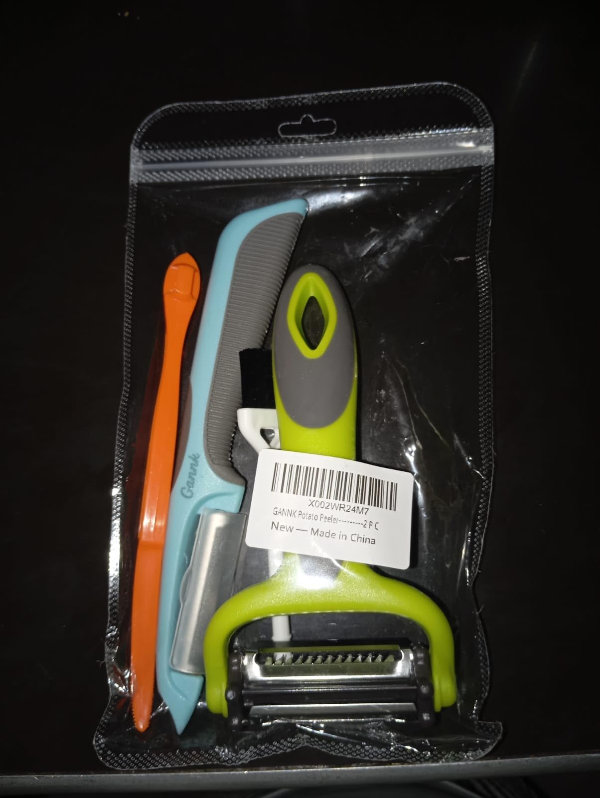 GANNK Potato Apple Vegetable Peelers for Kitchen, I and Y Peelers for Fruit Veggie Potatoes Carrot Cucumber, 3 in 1 Blade Spin Design With Julienne Multifunctional customer photo 2