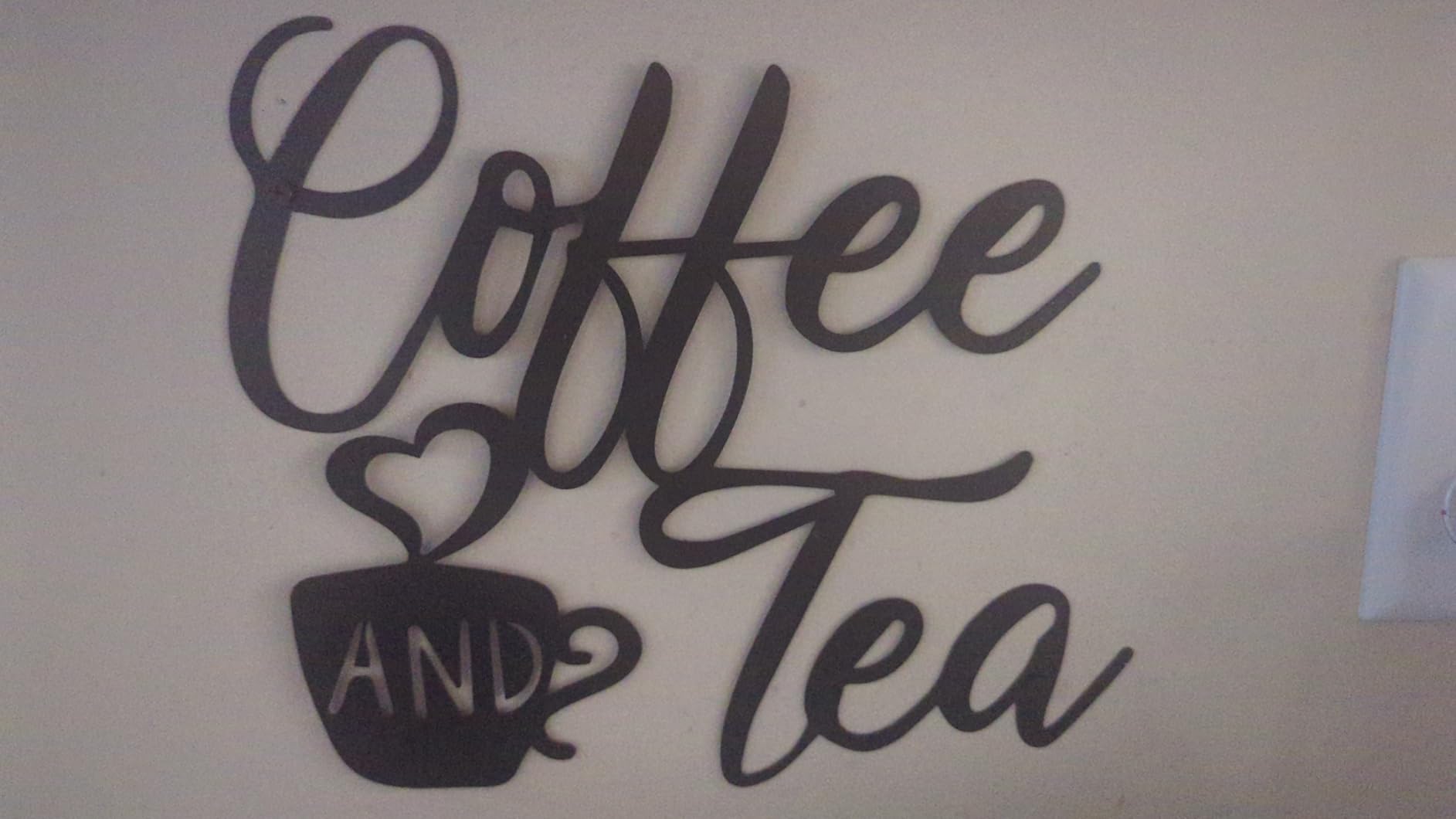 Ferraycle Coffee Bar Decor, 12 x 10.2 Inch Sign for Wall Metal customer photo 1