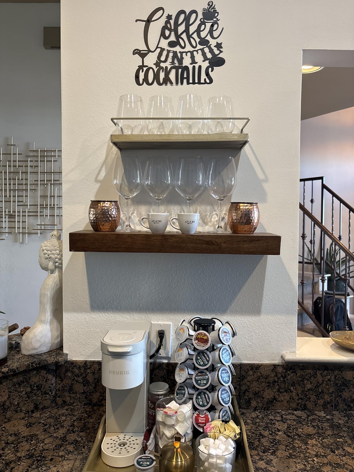 Ferraycle Coffee Bar Decor, 12 x 10.2 Inch Sign for Wall Metal customer photo 2