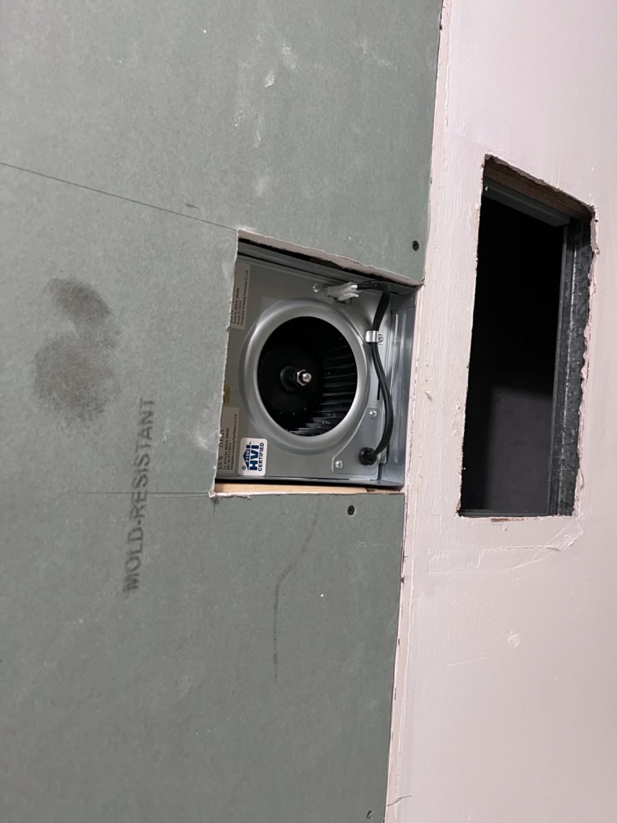 Harrier Hardware Bathroom Exhaust Fan 70 CFM Super Quiet 40dB 2 Sone, Corrosion Resistant Bathroom Fan, Shower Tub, Easy Install Bathroom Attic Vent Fan with 3-Inch Duct Outlet customer photo 1
