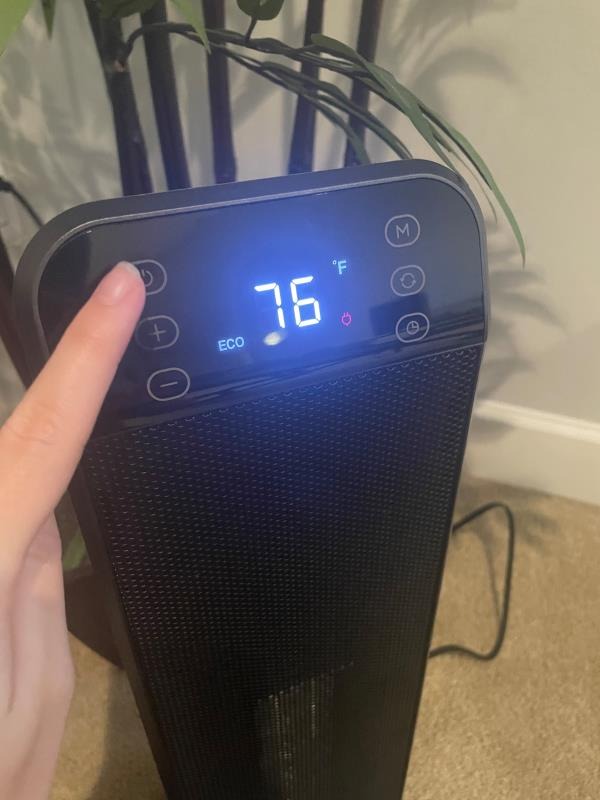 DREO Ceramic Space Heater for Indoor Use 25 Inch, Remote and Thermostat customer photo 2