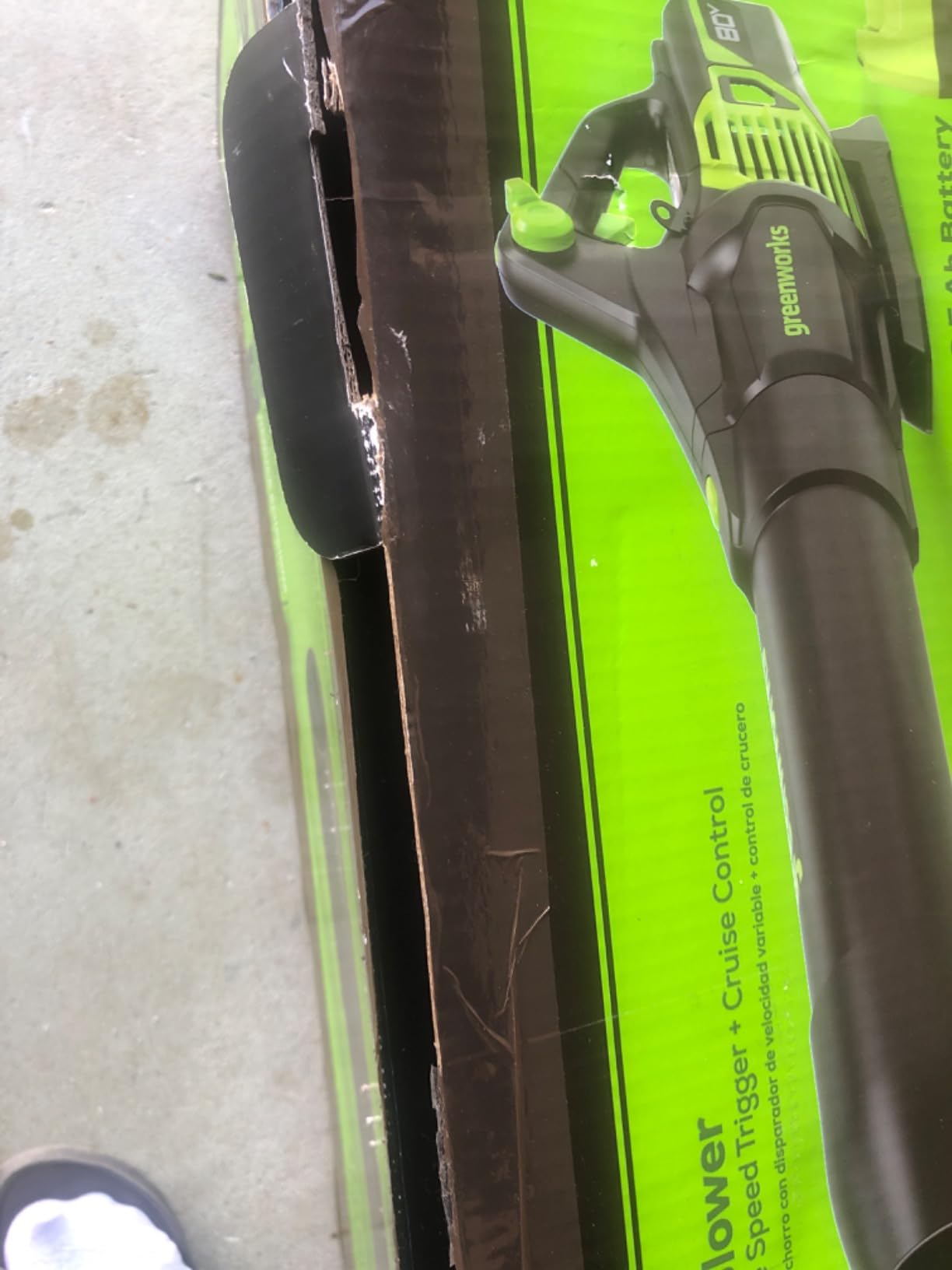 Greenworks 80V Electric Leaf Blower, 730 CFM, Tool Only customer photo 1