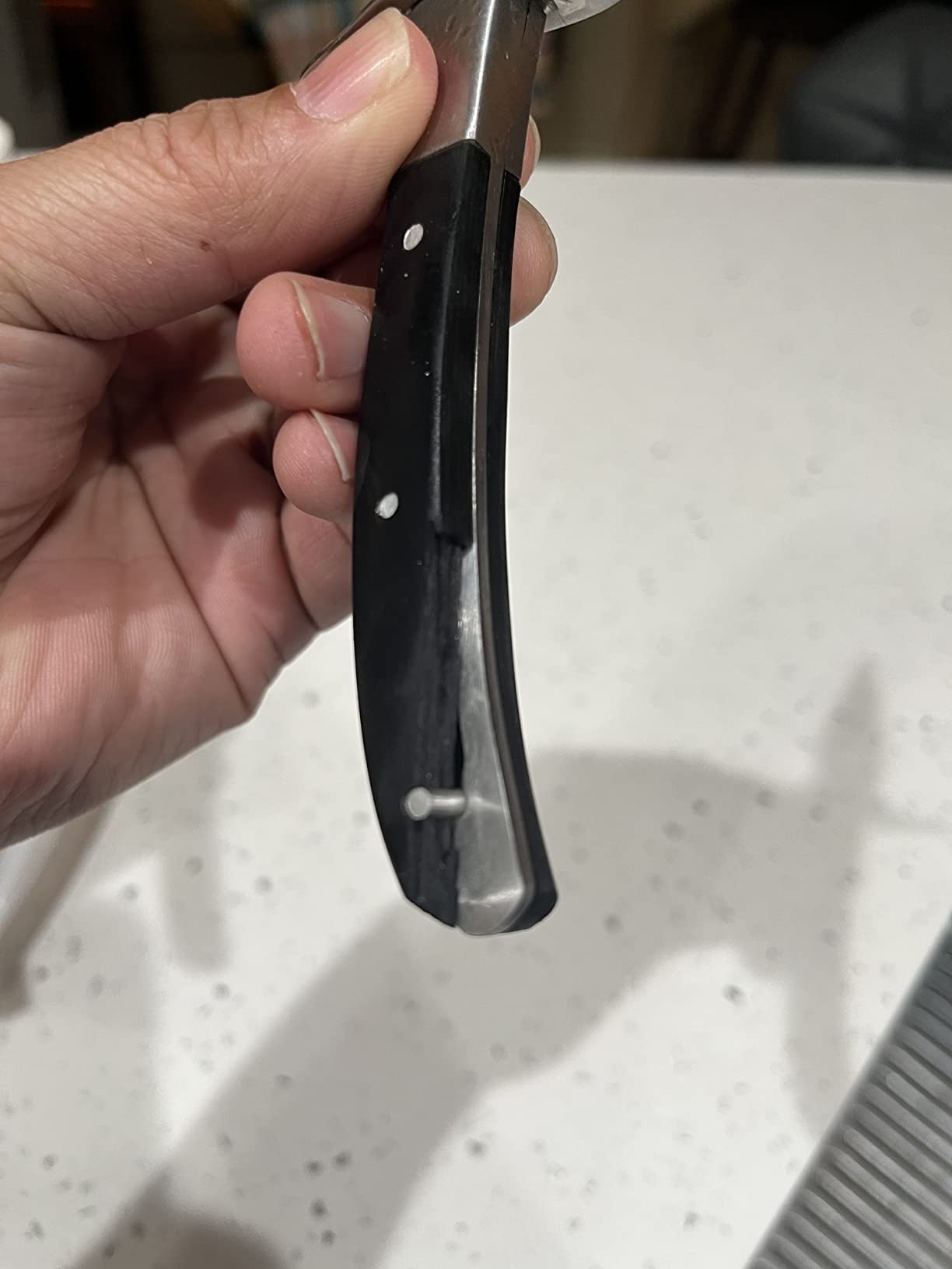 SPEENSUN Oyster Shucking Knife Set, Pakkawood Handle, Level 5 Gloves(L) customer photo 1