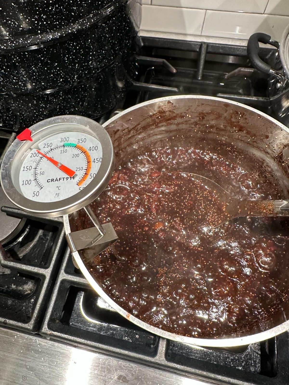 CRAFT911 Candy Thermometer with Pot Clip - Deep Fry Oil Thermometer for Frying and Candle Making (White) customer photo 2