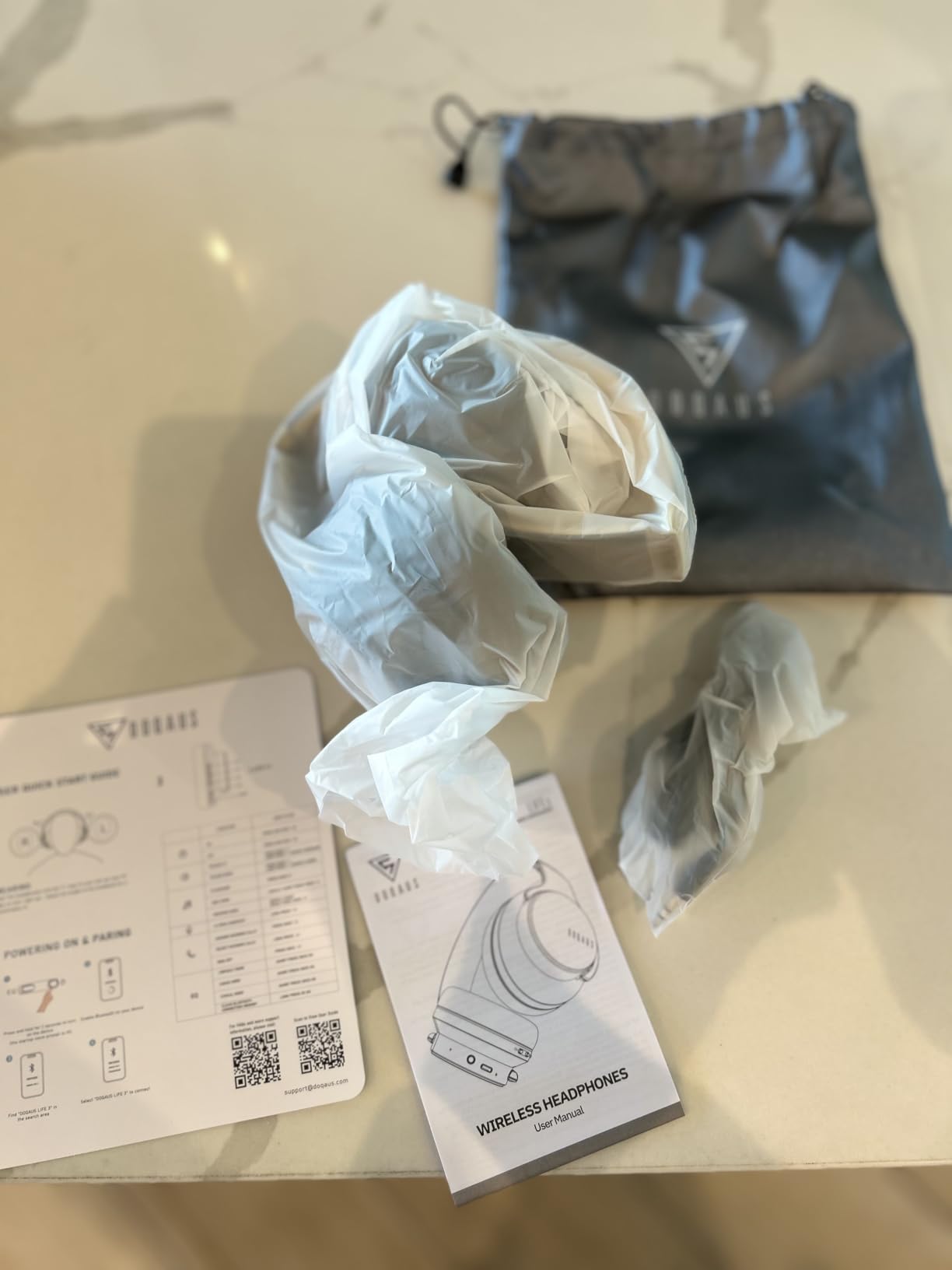 DOQAUS Bluetooth Headphones Over Ear, 90H Playtime, 3EQ Mode, with ENC Mic customer photo 1