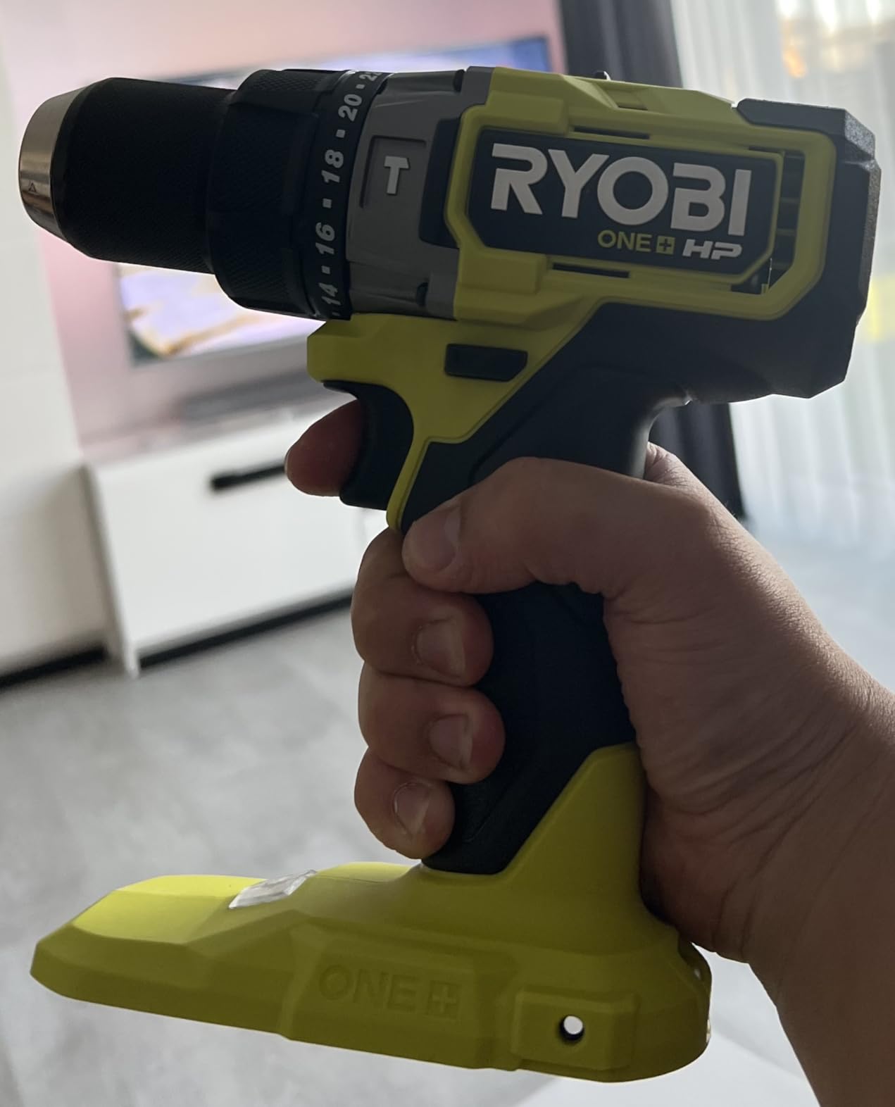 RYOBI ONE+ HP 18V Brushless Cordless 1/2 in. Hammer Drill/Driver - PBLHM101B - Tool Only (Battery Not Included) customer photo 1