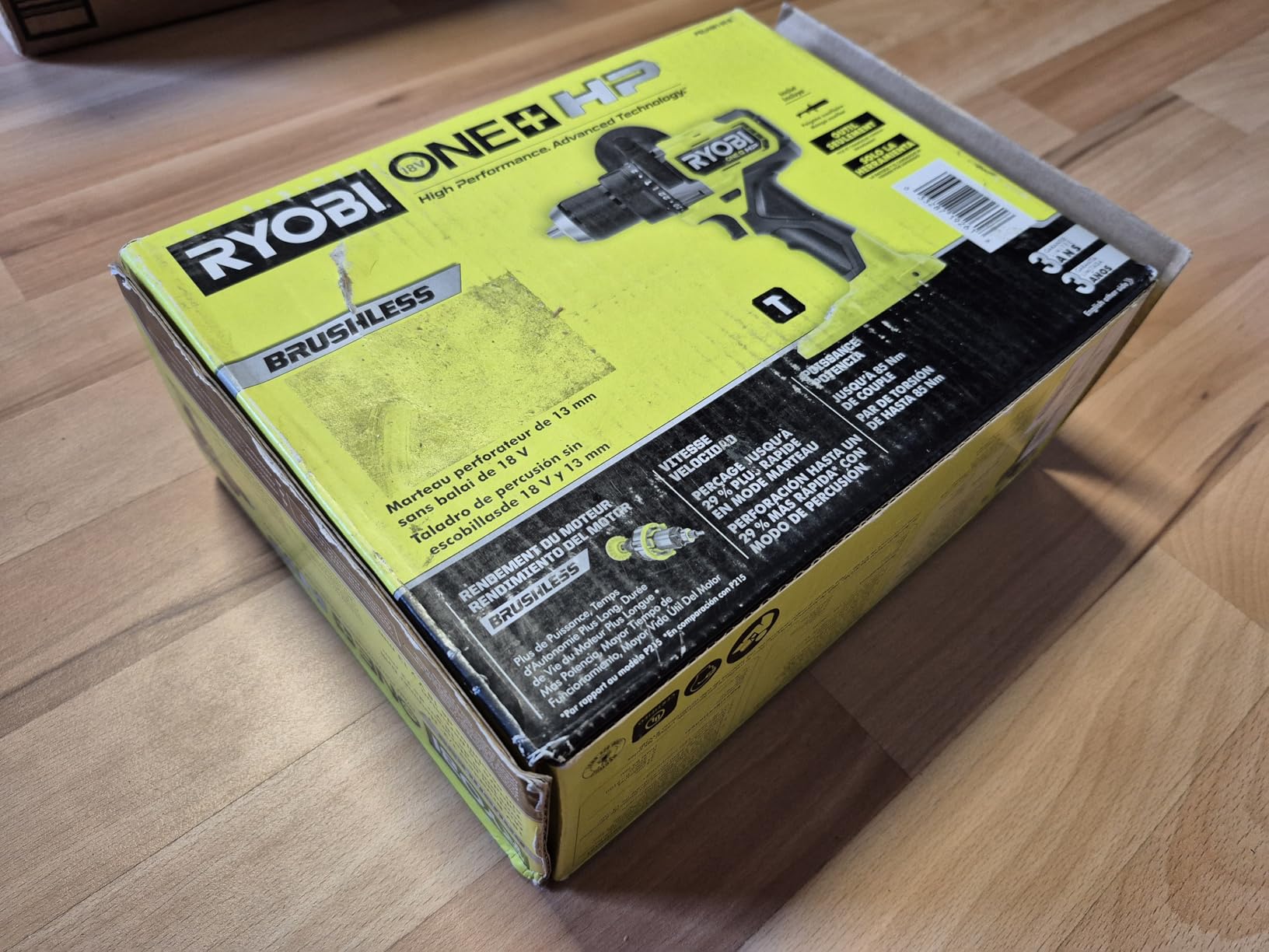 RYOBI ONE+ HP 18V Brushless Cordless 1/2 in. Hammer Drill/Driver - PBLHM101B - Tool Only (Battery Not Included) customer photo 2