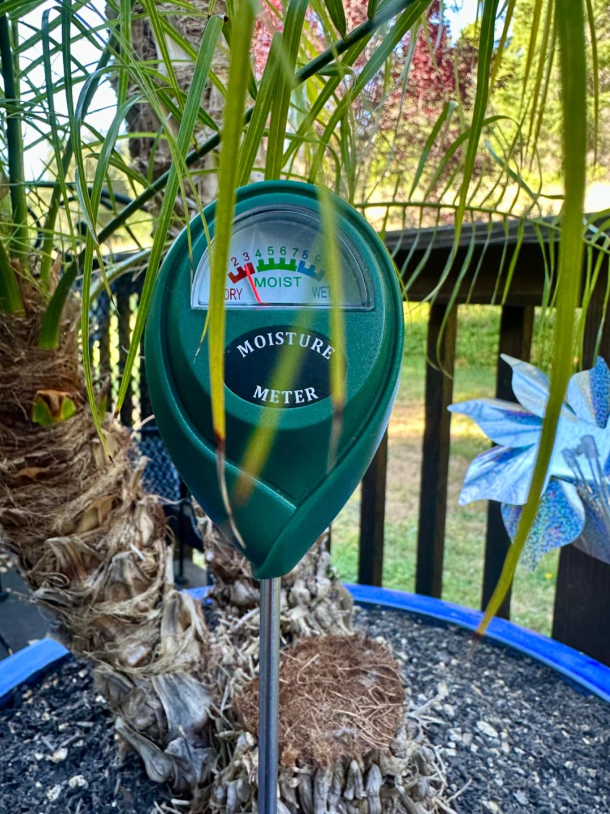 XLUX Long Probe Plant Soil Moisture Meter, Indoor Outdoor use, Battery-Free | longer stem for deeper use, instant read, anti-rust 304 SST probe, Easy-to-Read Display, Single-Probe, less hurts to roots customer photo 1