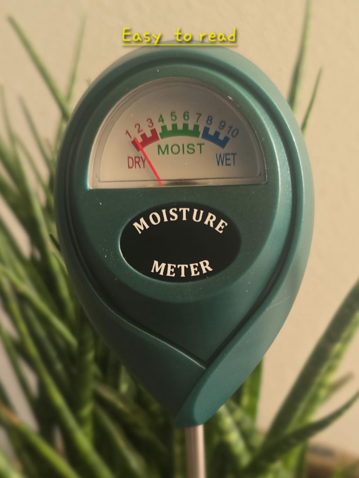 XLUX Long Probe Plant Soil Moisture Meter, Indoor Outdoor use, Battery-Free | longer stem for deeper use, instant read, anti-rust 304 SST probe, Easy-to-Read Display, Single-Probe, less hurts to roots customer photo 2