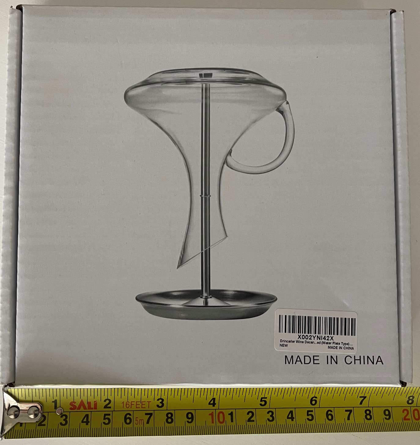 Wine Decanter Drying Stand with Silicone Head to Prevent Scratches-Detachable Shelf Decanter Rack Holder with Drip Catching Base, Decanter and Wine Glass NOT Included (Water Plate Type)… customer photo 2