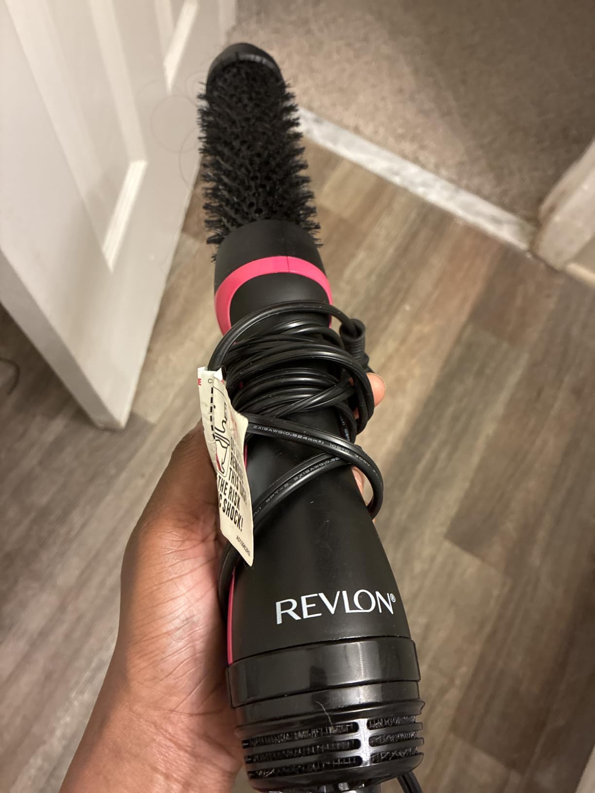 REVLON One-Step Root Booster Round Brush Hair Dryer and Styler, 1.5