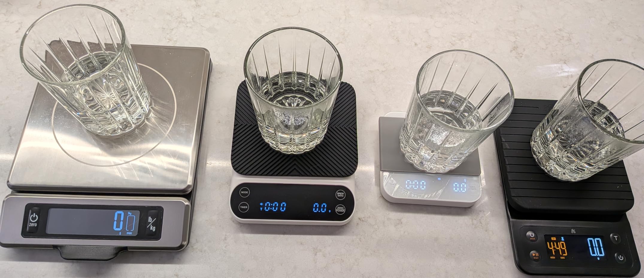 Greater Goods Coffee Scale with Timer, 0.1g Precision for Espresso & Matcha | Digital Pour-Over Scale with Waterproof Silicone Cover, Backlit Display & 6.6lb Capacity for Chemex, V60, Drip (Onyx Black) customer photo 1