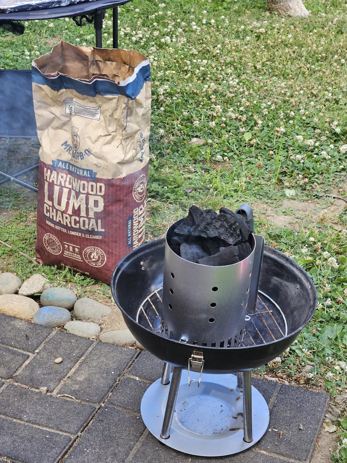 8 LB. All Natural Hardwood Lump Charcoal by Mr. Bar-B-Q - Premium Natural Charcoal for Grilling, BBQ, Smoking, Kamado & Kettle Grills - Burns Hotter & Longer - Smoky Flavor, Low Ash & Easy to Light customer photo 2