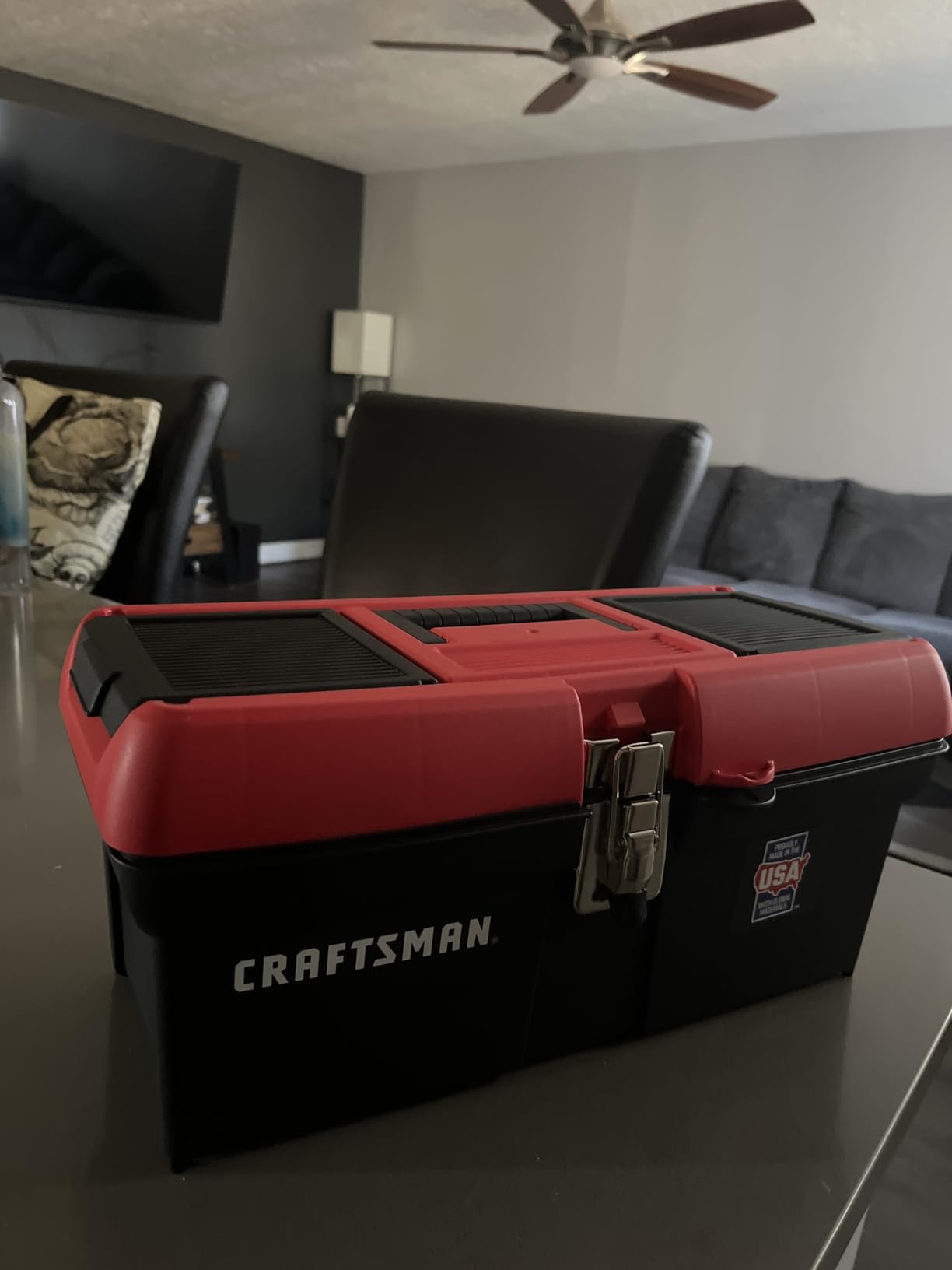 CRAFTSMAN Tool Box, Lockable, 16 in., Red/Black (CMST16901) customer photo 1