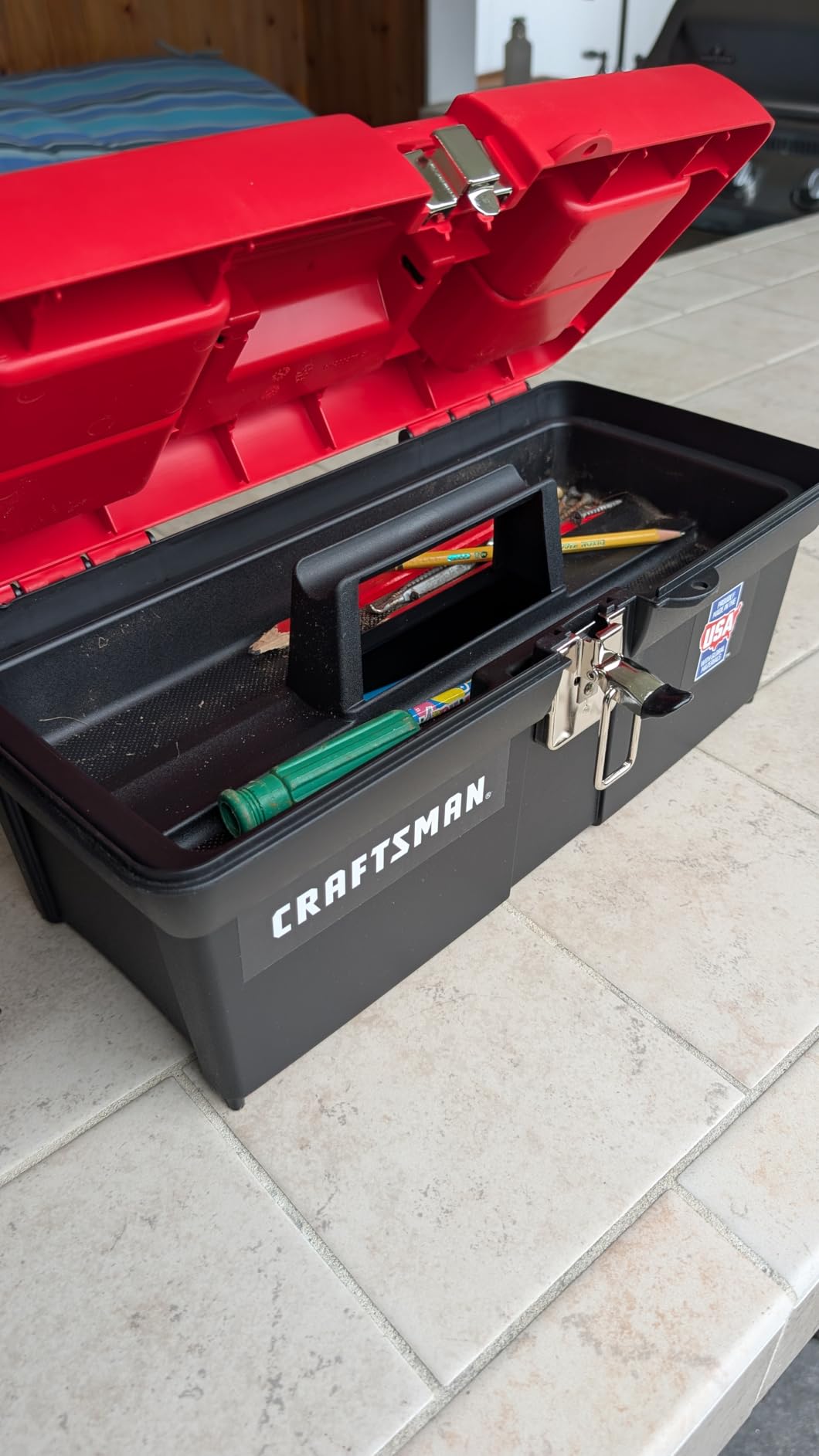CRAFTSMAN Tool Box, Lockable, 16 in., Red/Black (CMST16901) customer photo 2