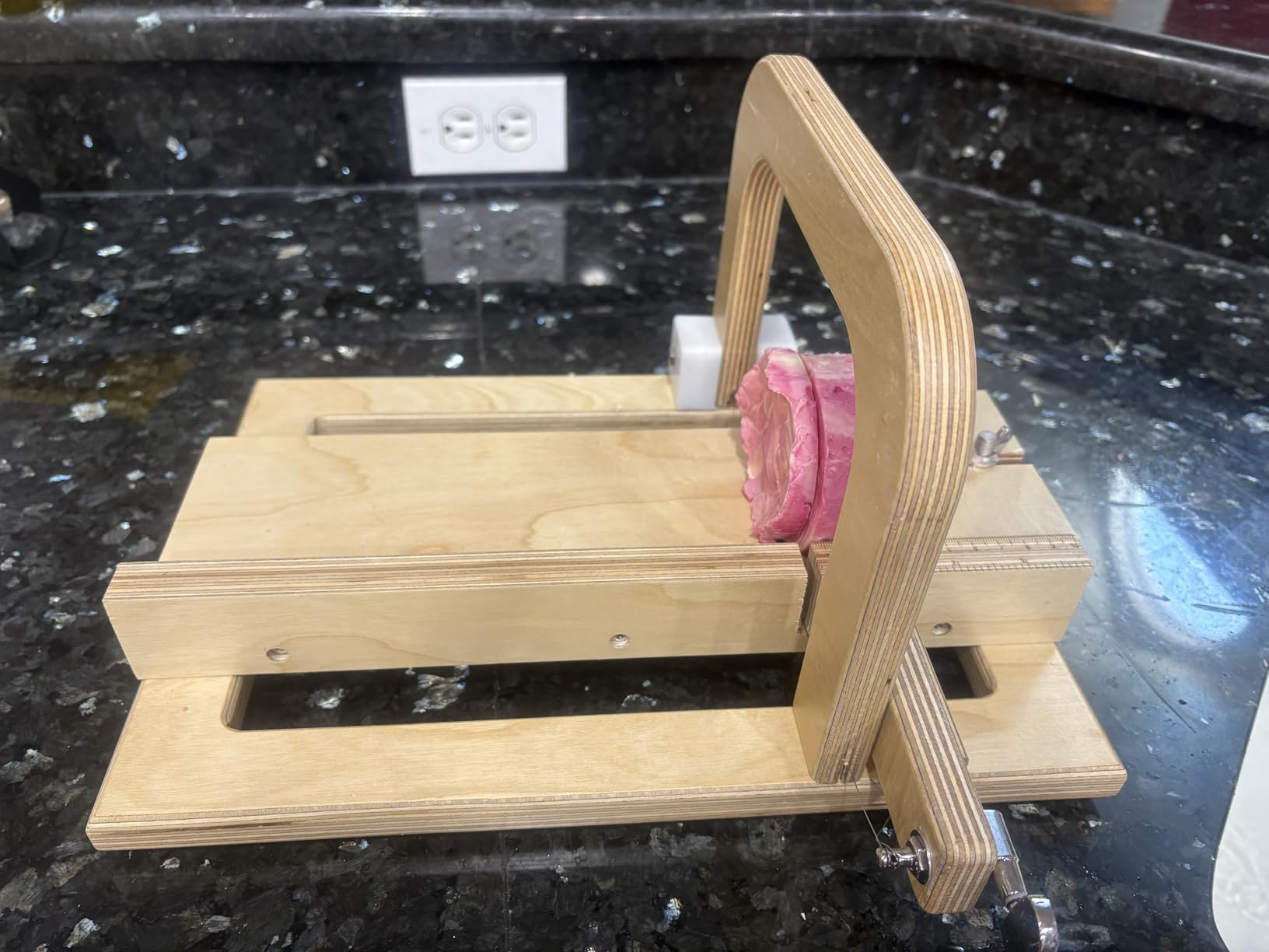 Wooden Soap Cutter for Soap Making Supplies Adjustable Wire Slicer Cutting Tool Handmade customer photo 1