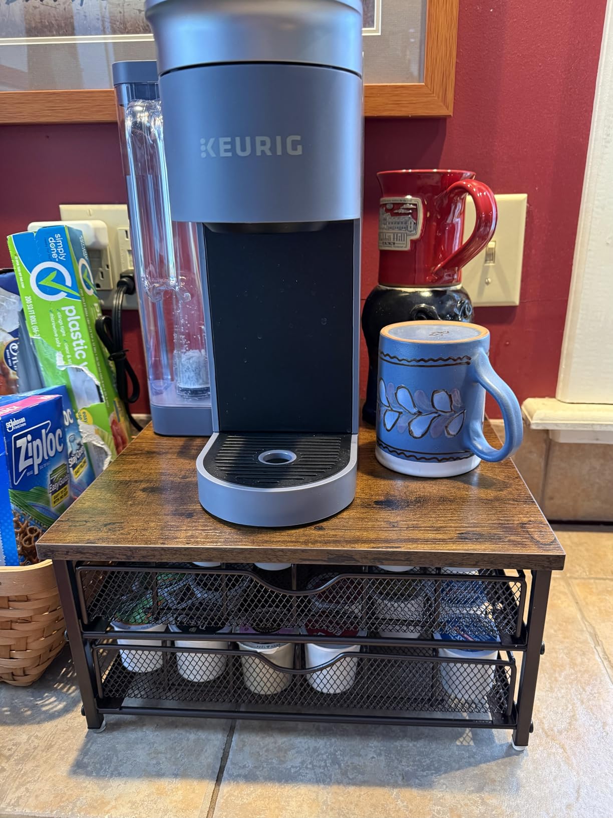 Coffee Pod Holder for Counter, Coffee Pod Drawer for K Cup Storage Drawer Holder, 72 Capacity Pods Storage Organizer Cups Capsule with Sliding Baskets customer photo 1