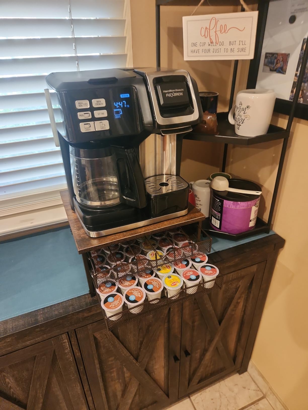 Coffee Pod Holder for Counter, Coffee Pod Drawer for K Cup Storage Drawer Holder, 72 Capacity Pods Storage Organizer Cups Capsule with Sliding Baskets customer photo 2
