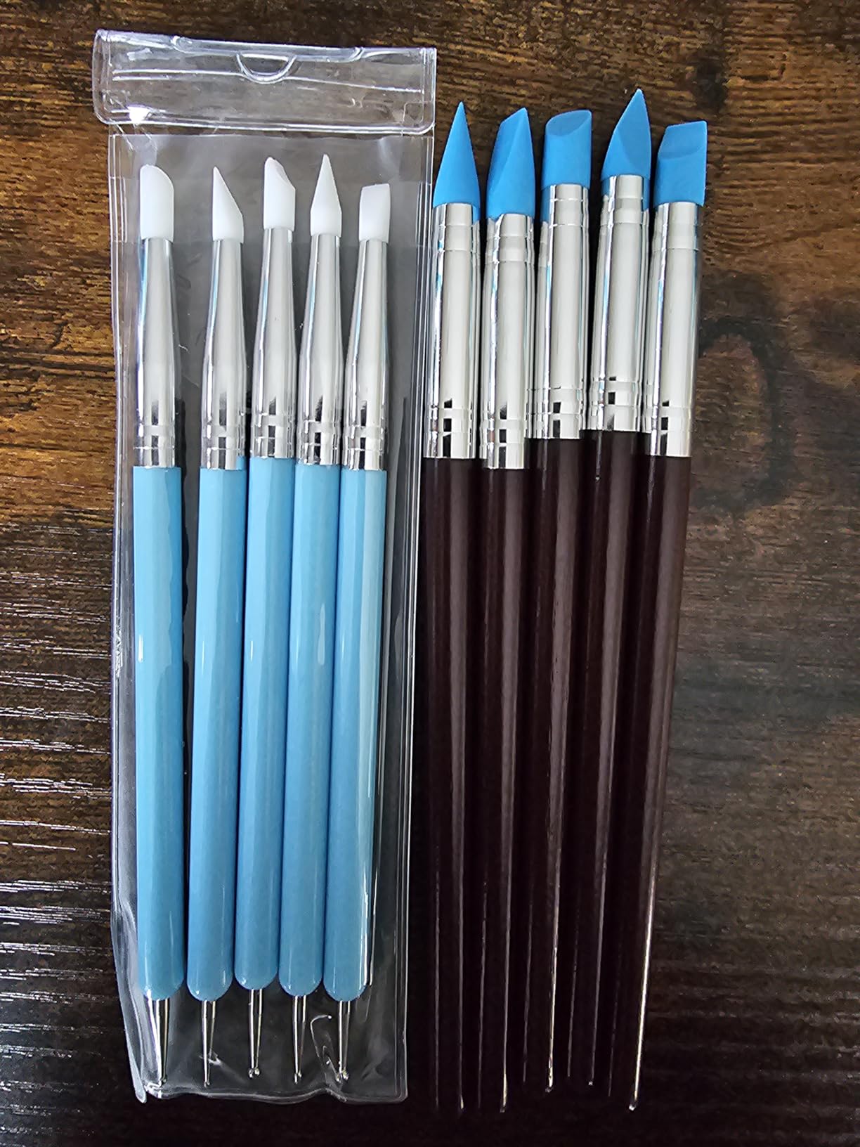 Clatoon 10Pcs Silicone Clay Sculpting Tool, Modeling Dotting Tool customer photo 2