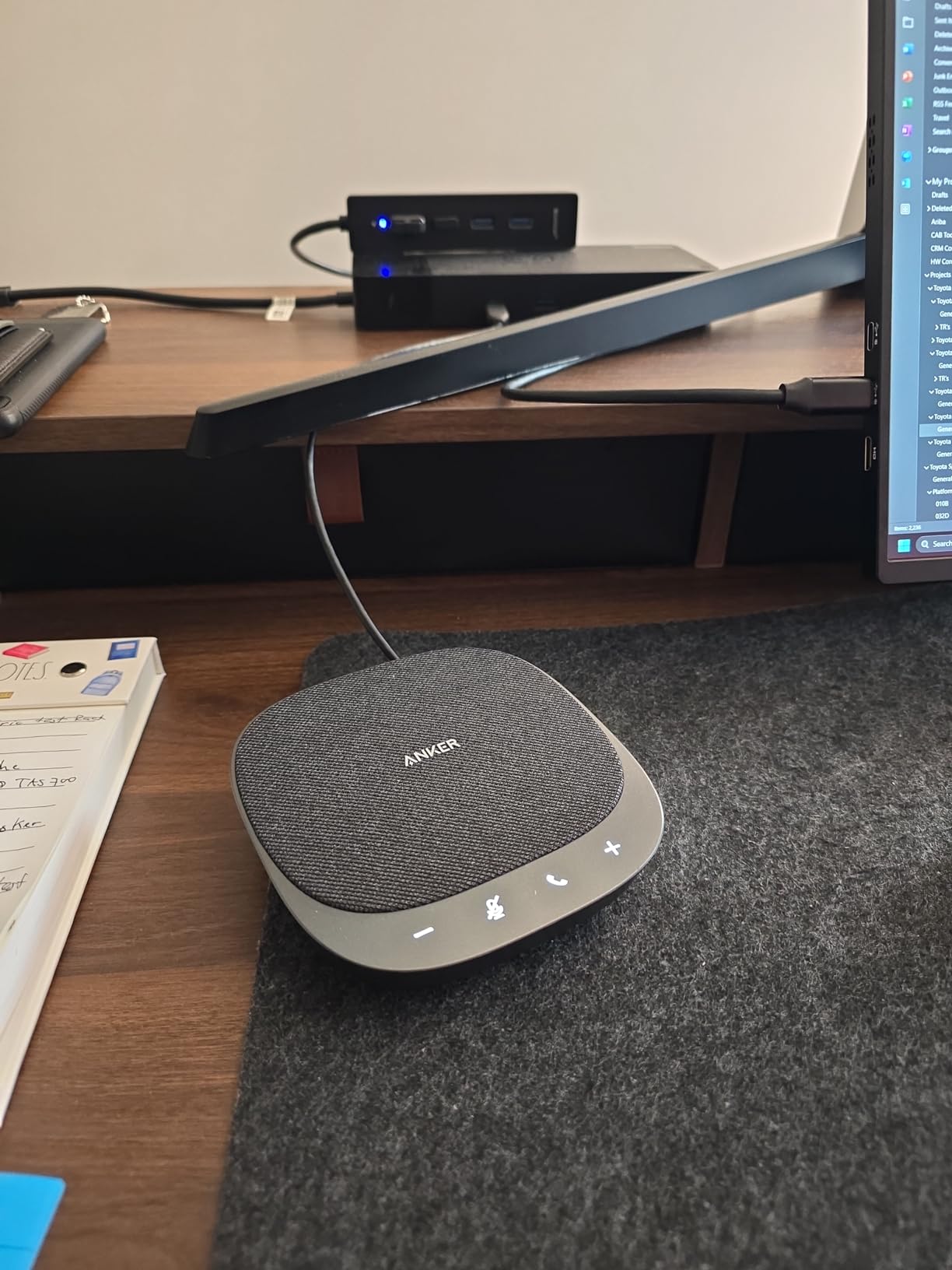 Anker PowerConf S330 USB Speakerphone for Home Office, Plug and Play customer photo 1