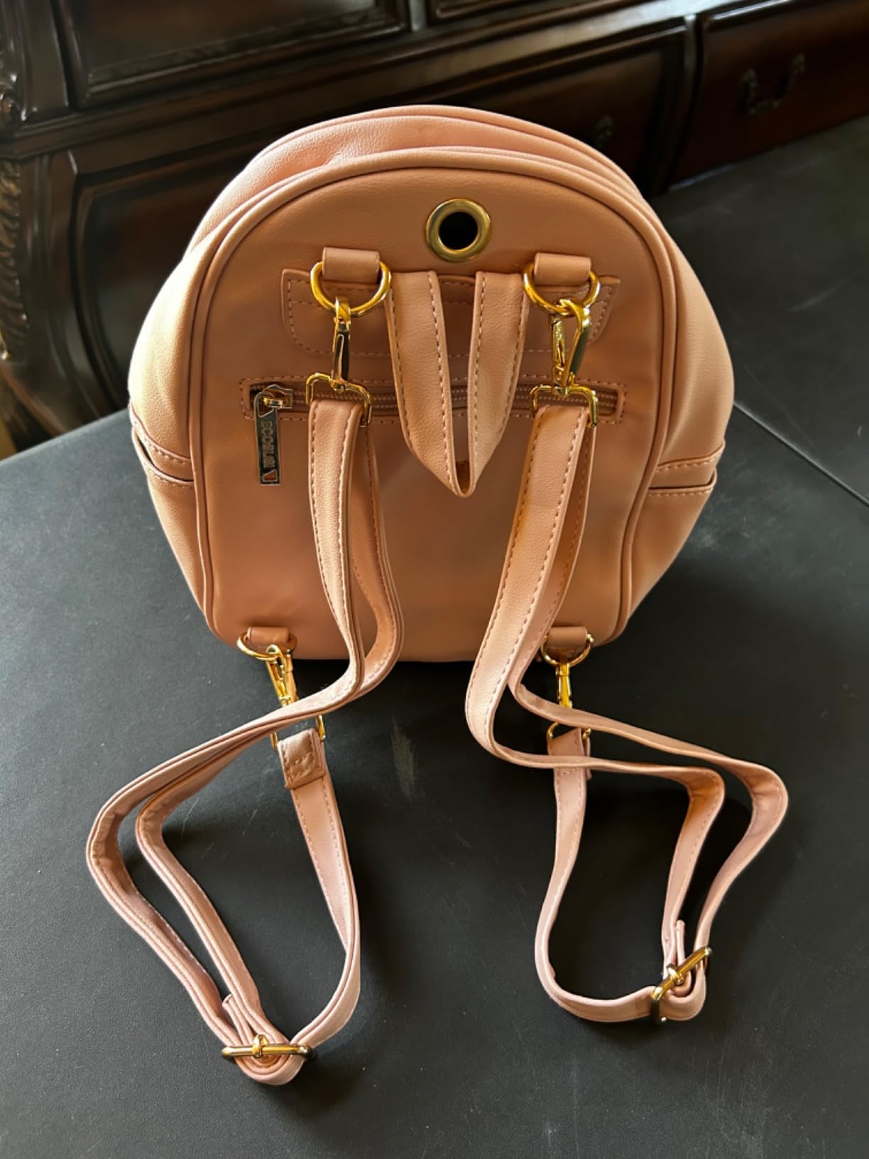 ECOSUSI Mini Backpack for Women Leather Small Backpack Purse for Ladies customer photo 2