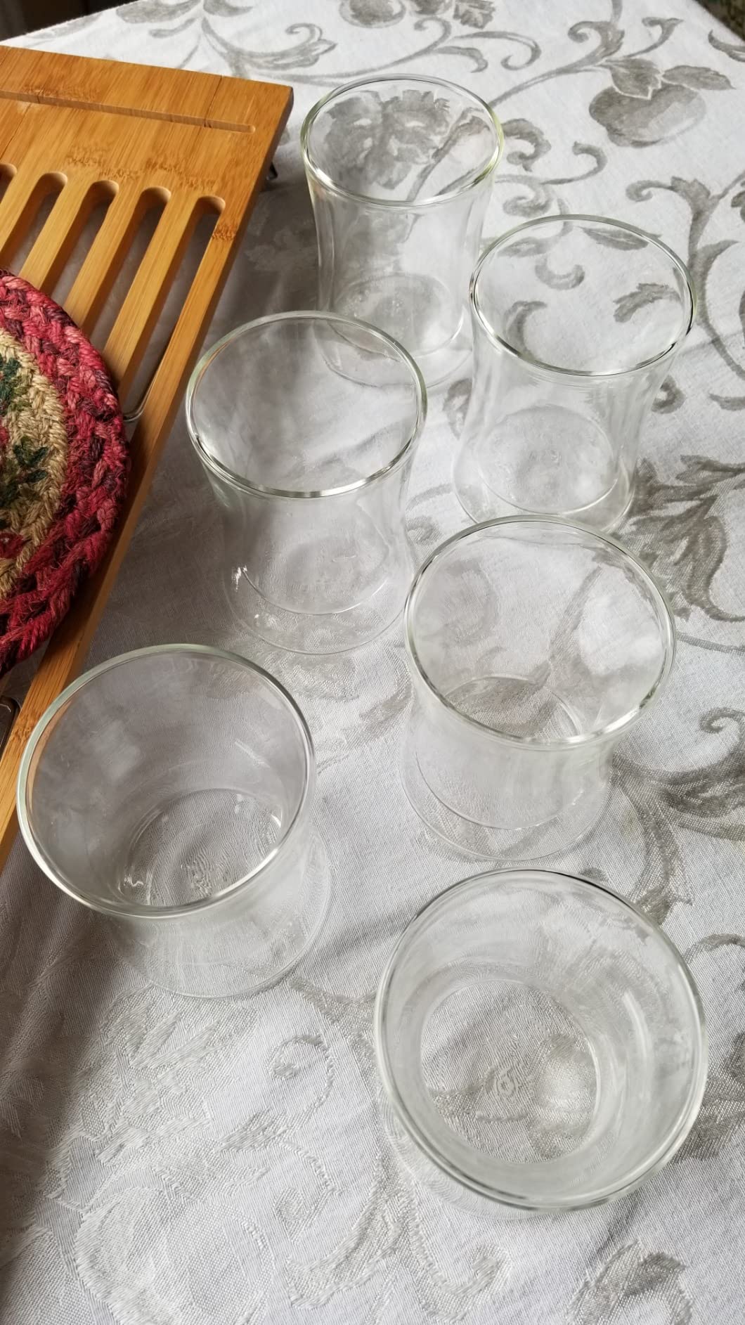 Teabloom Modern Insulated Turkish Tea Glasses - Set of 6 Double Walled Glass Teacups (6 oz / 177 ml) customer photo 2