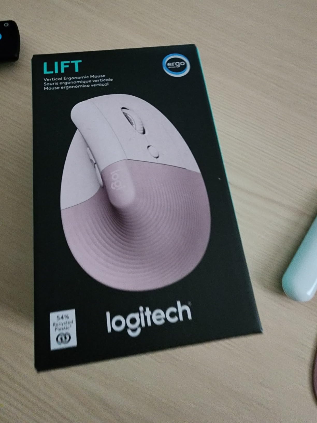 Logitech Lift Vertical Ergonomic Wireless Mouse - Graphite | Connect via Bluetooth or included Logi Bolt USB-A receiver, quiet clicks, 4 of 6 buttons customizable, Windows Mac compatible customer photo 1