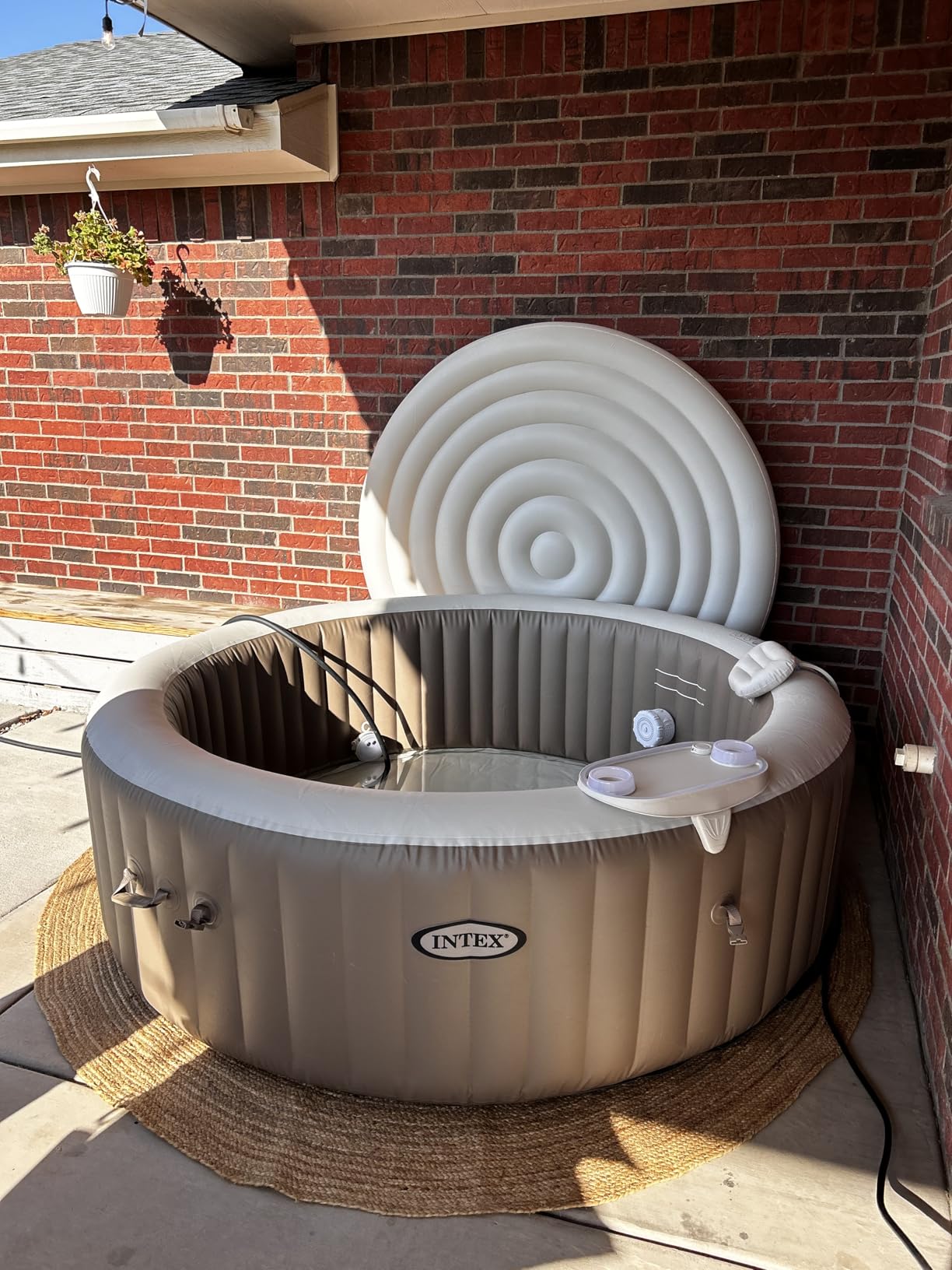 INTEX PureSpa 4 Person Inflatable Hot Tub with Energy-Efficient Spa Cover customer photo 2