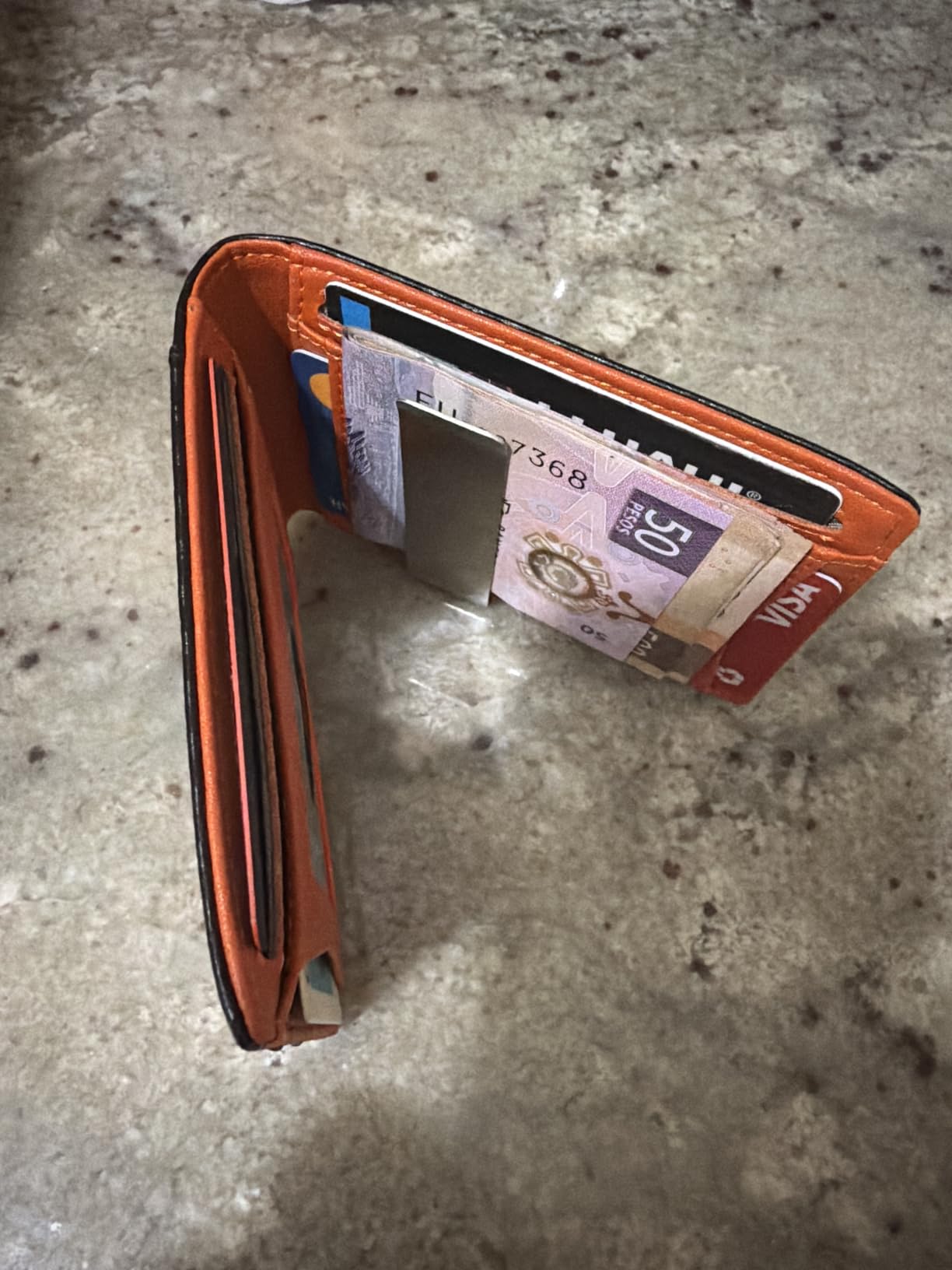 Slim Wallet for Men - RFID Blocking Leather Bifold with Money Clip customer photo 1