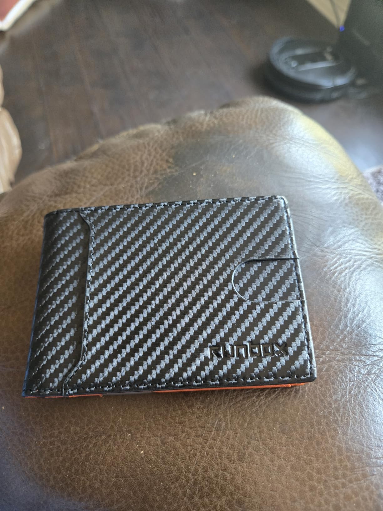 Slim Wallet for Men - RFID Blocking Leather Bifold with Money Clip customer photo 2