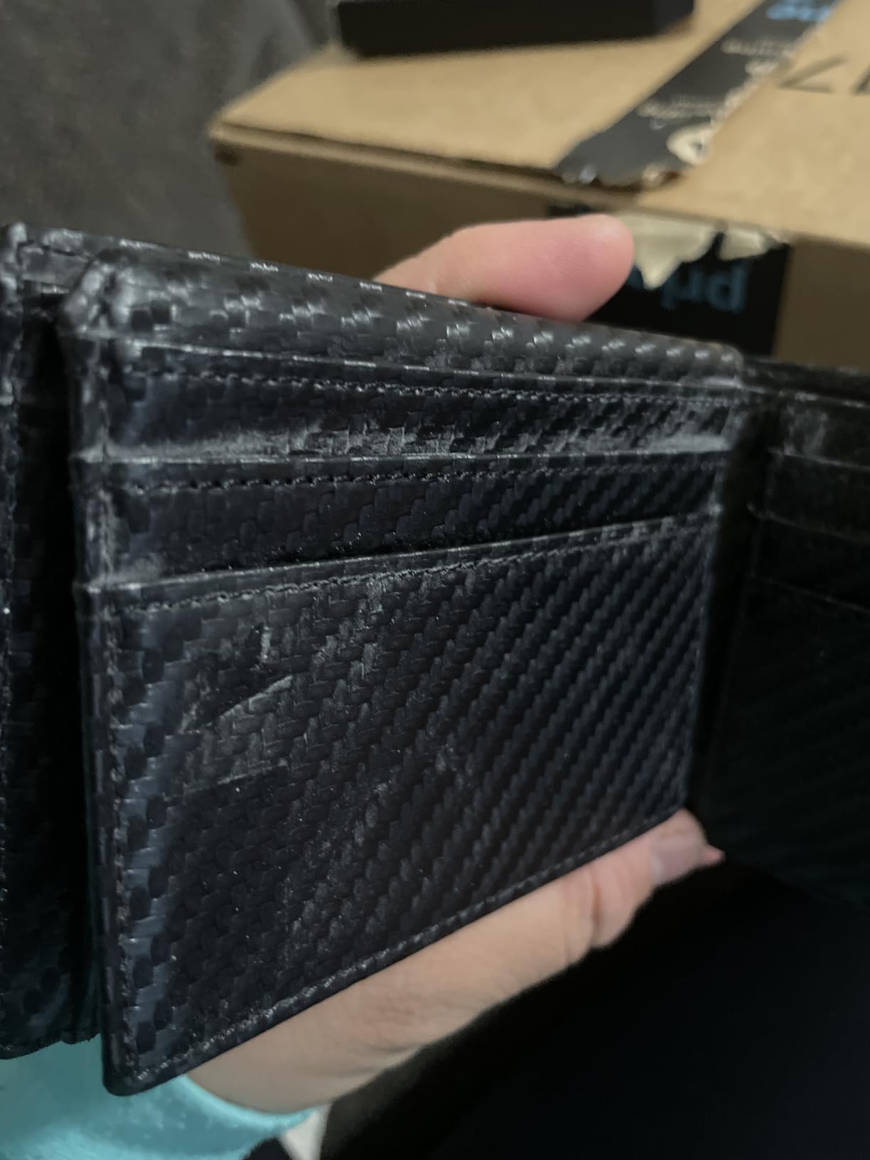 RUNBOX Wallet for Men -Slim Rfid Leather Mens Bifold Novelty Wallets 2 ID Window With Gift Box Men's Accessories customer photo 1