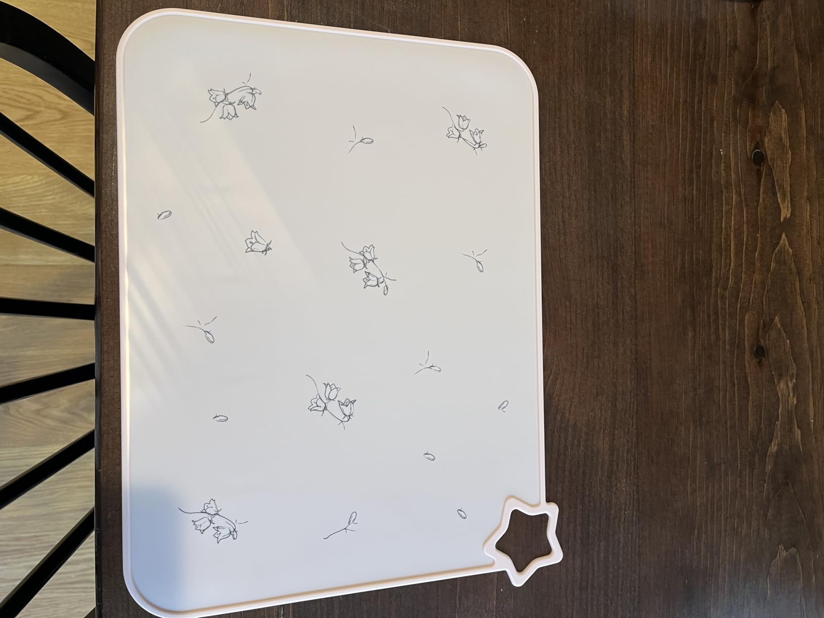 Moonkie Silicone Placemats for Baby & Kid, Stain-Proof Non-Slip Toddler Food Mats Eating Table Mat with 2 Packs customer photo 1