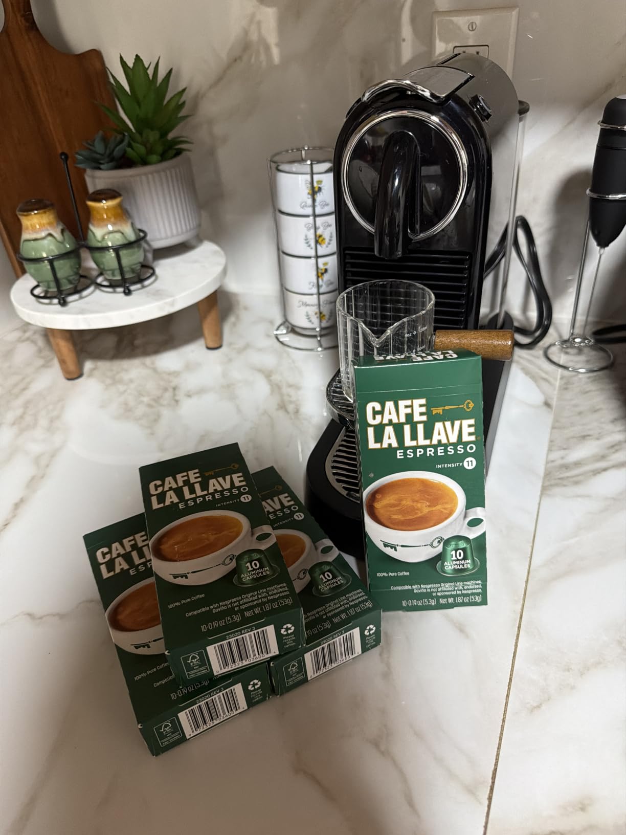 Cafe La Llave Espresso Aluminum Capsules, Dark Roast, 80ct | Compatible with Nespresso Original Machines, Aluminum Capsules, Simple Convenient Mess-Free Espresso, Bold Latin Flavor customer photo 2