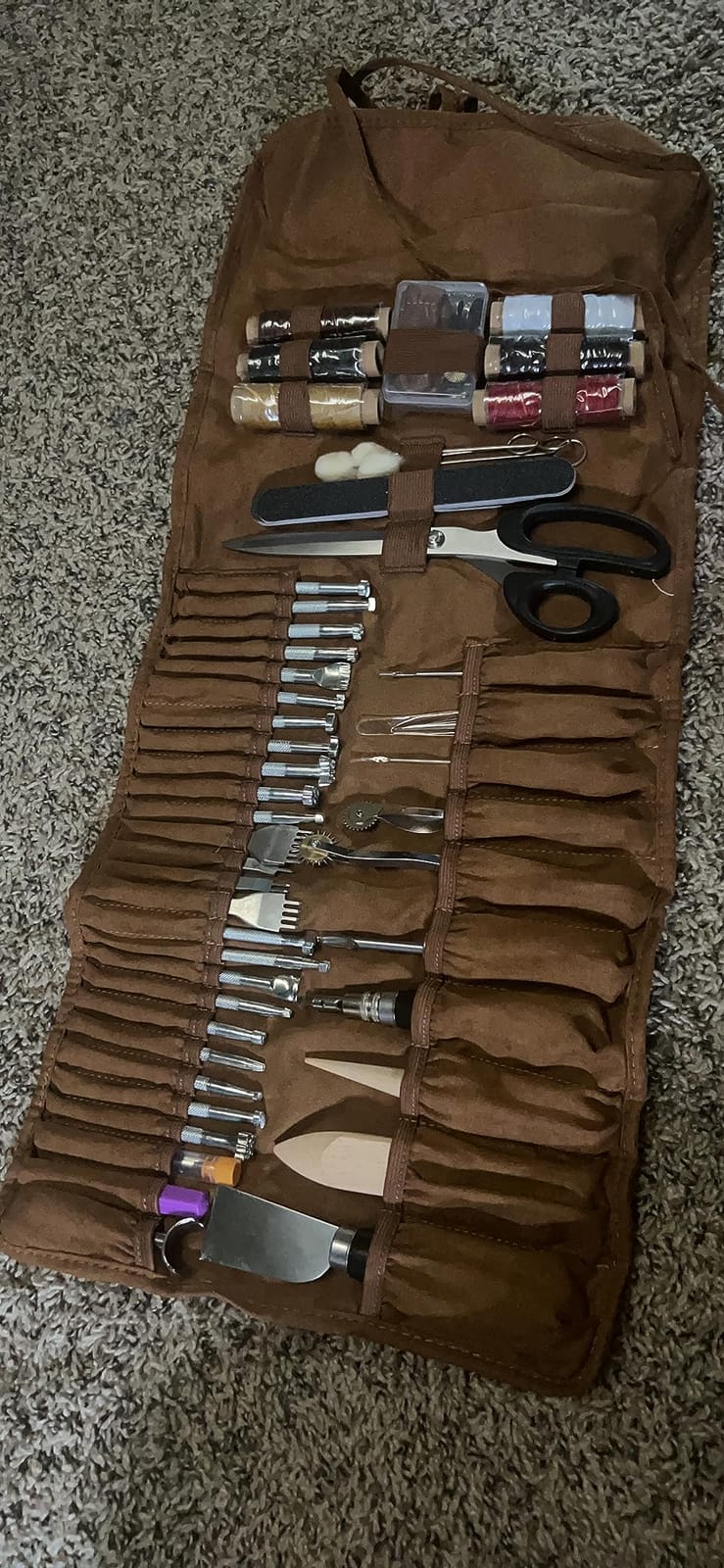 TLKKUE Leather Working Tools Leather Craft Tools for Carving Stamping customer photo 1