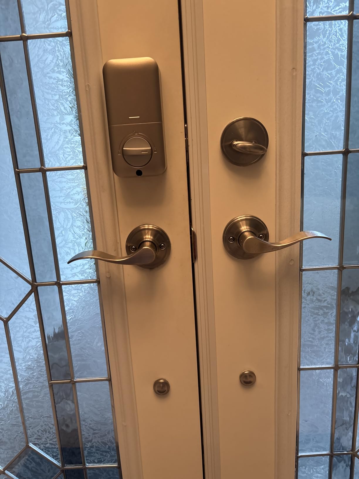 TEEHO TE001 Keyless Entry Deadbolt with Keypad for Front Door, Satin Nickel customer photo 1