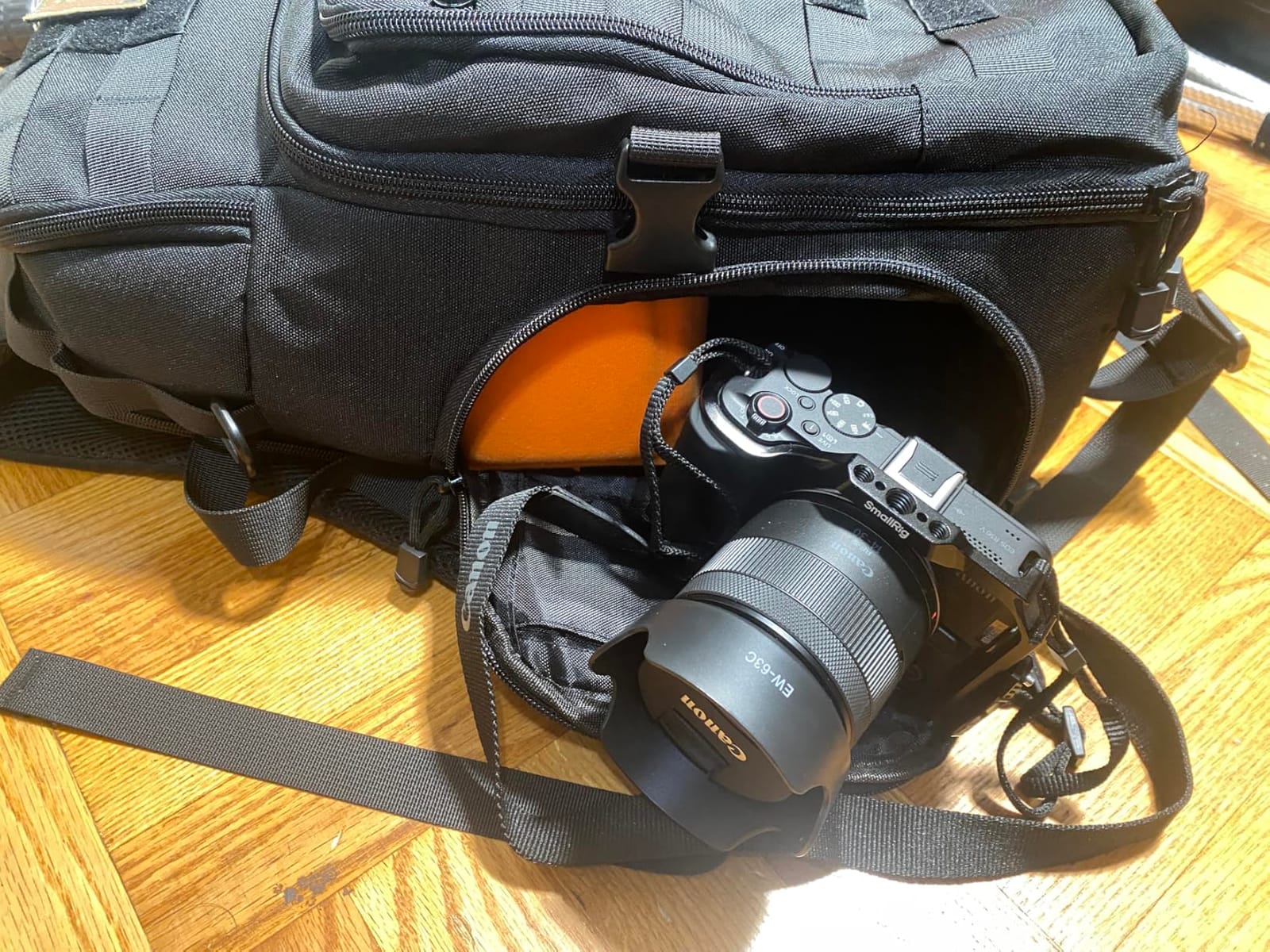 MOSISO Camera Backpack, DSLR/SLR/Mirrorless Tactical Camera Bag Case | Photography Bag with Laptop Compartment Compatible with Canon/Nikon/Sony, Black customer photo 1