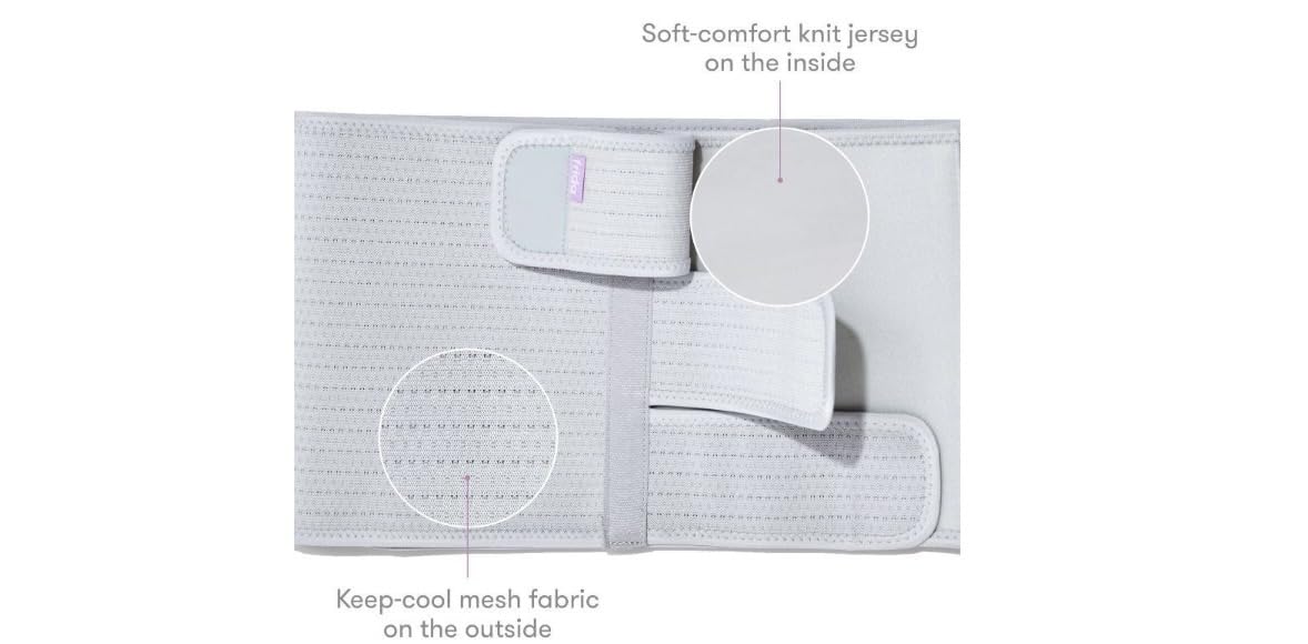 Frida Mom Belly Binder, Postpartum Essentials for Natural and C-Section Recovery, Adjustable Compression Wrap, After Birth Brace, Abdominal Band, 9