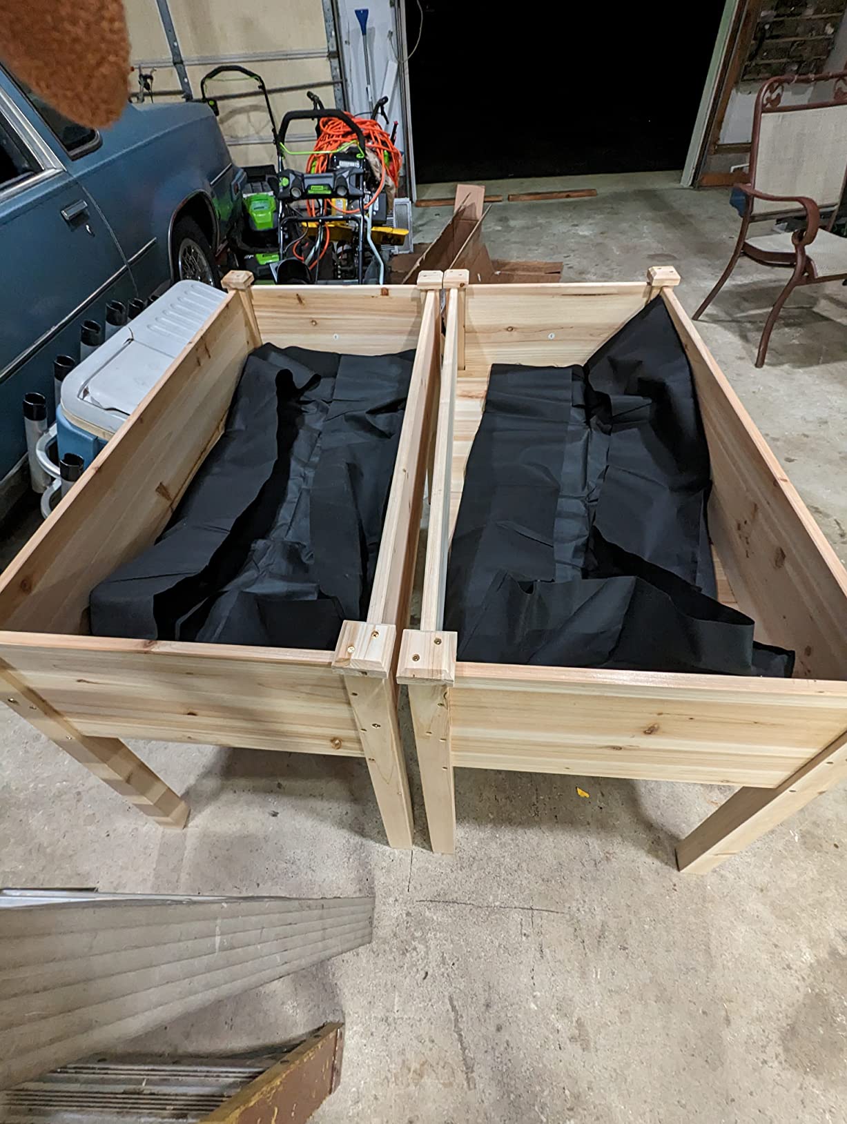 Yaheetech Raised Garden Bed 2Pcs Elevated Wood Planter Box Outdoor, Wood customer photo 1