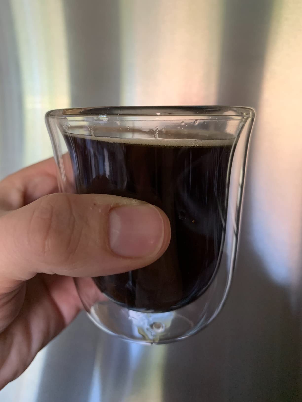 Teabloom Tulip Insulated Glasses for Tea, Espresso and Other Beverages - Double Walled Heatproof Glass Maintains Drinks Hot/Cold, 6 oz (Set of Two) customer photo 1