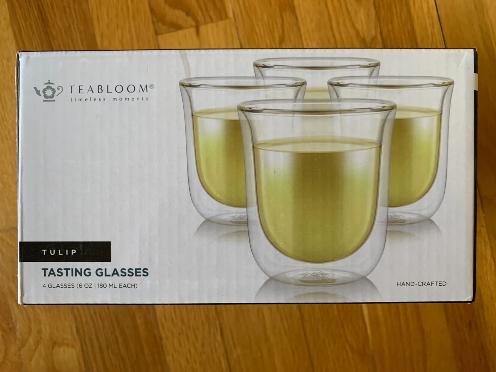 Teabloom Tulip Insulated Glasses for Tea, Espresso and Other Beverages - Double Walled Heatproof Glass Maintains Drinks Hot/Cold, 6 oz (Set of Two) customer photo 2