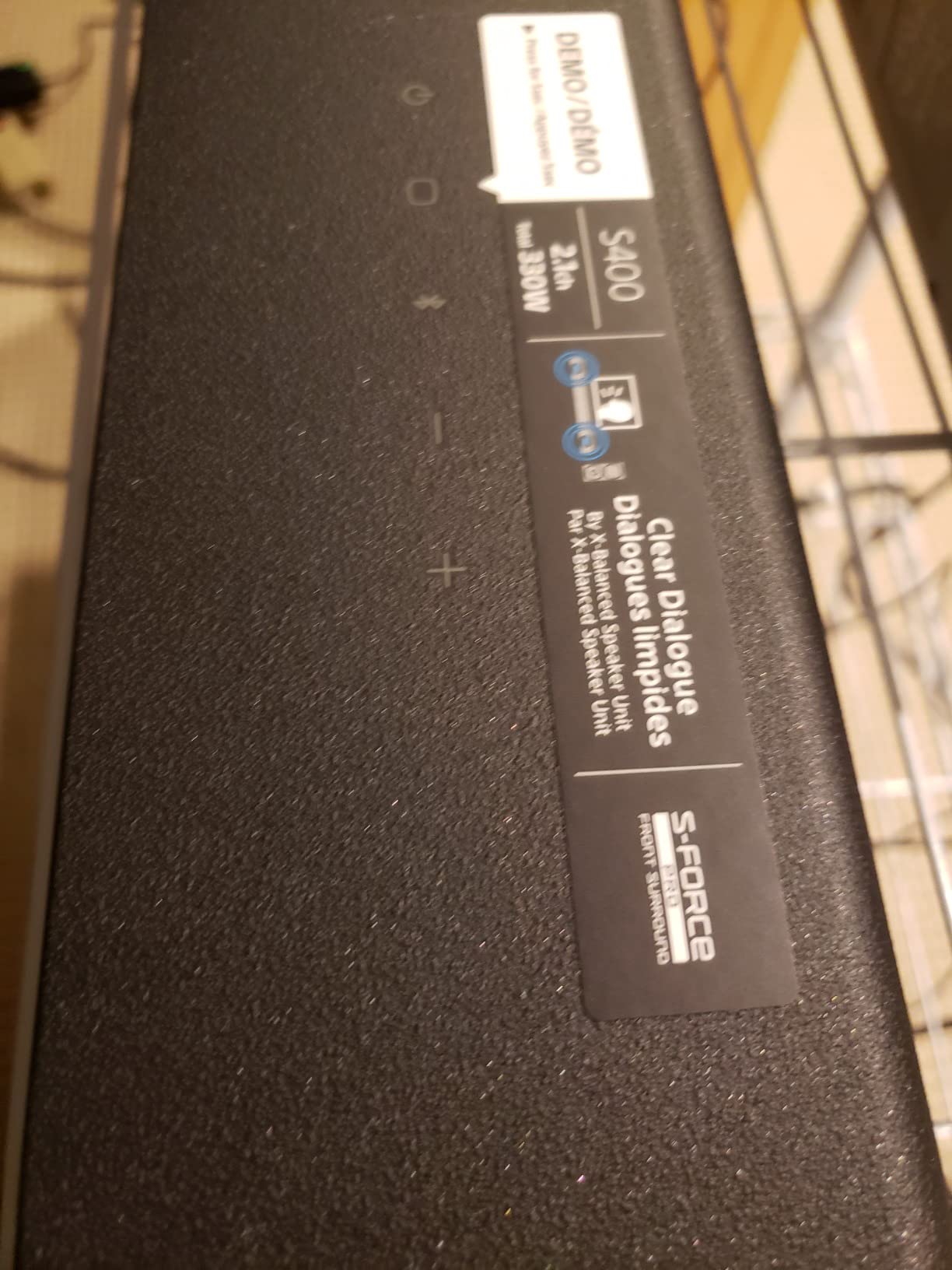 Sony HT-S400 2.1ch Soundbar for TV with Powerful Wireless Subwoofer customer photo 1